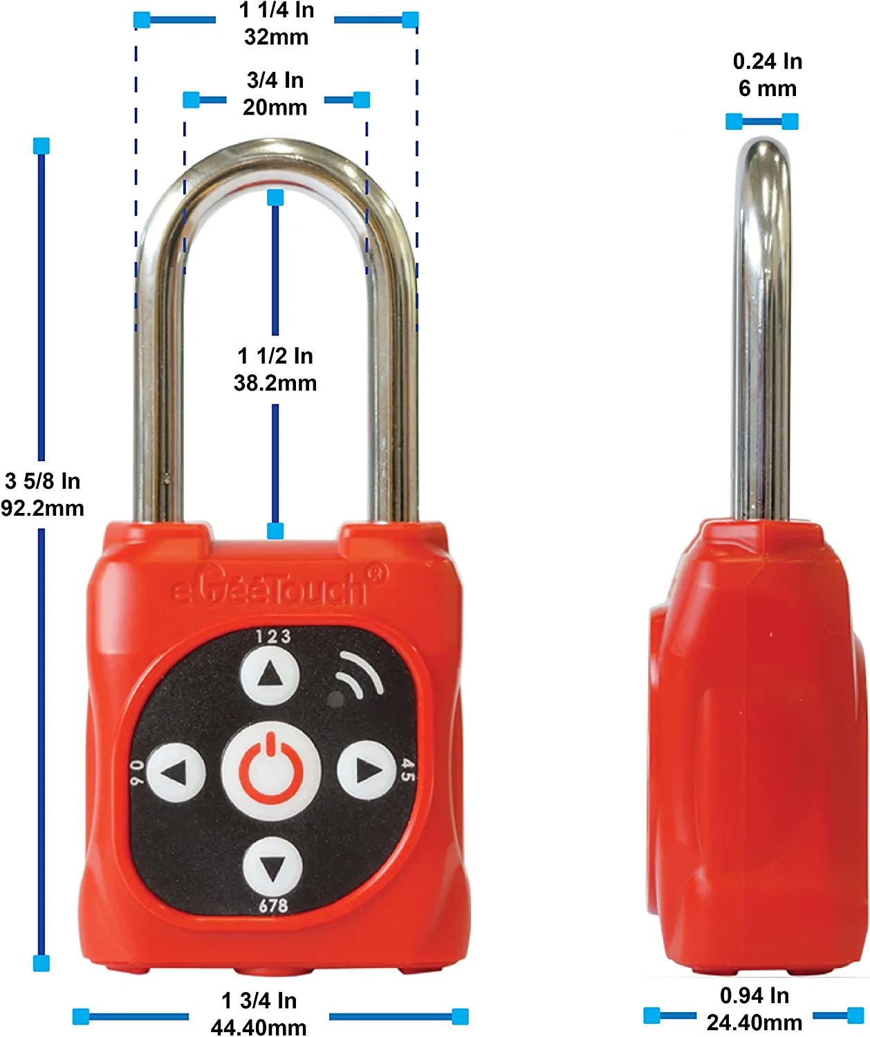 Smart Mini Padlock (Silver) - Single