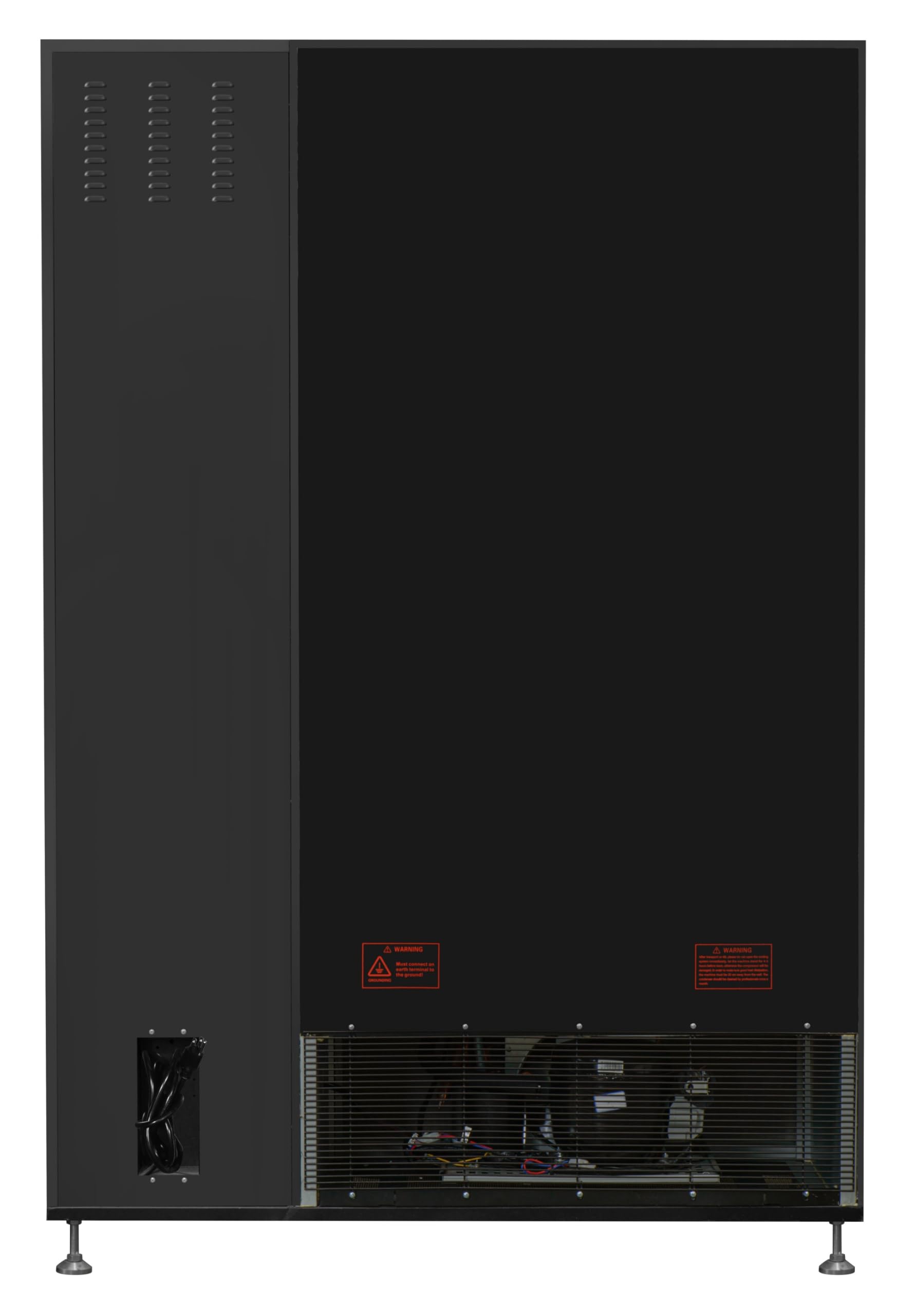 KoolMore Refrigerated Snack Vending Machine with 36 Slots Featuring a Credit Card Reader and Coin/Bill Acceptor in Black (KM-VMR-30-BCR)