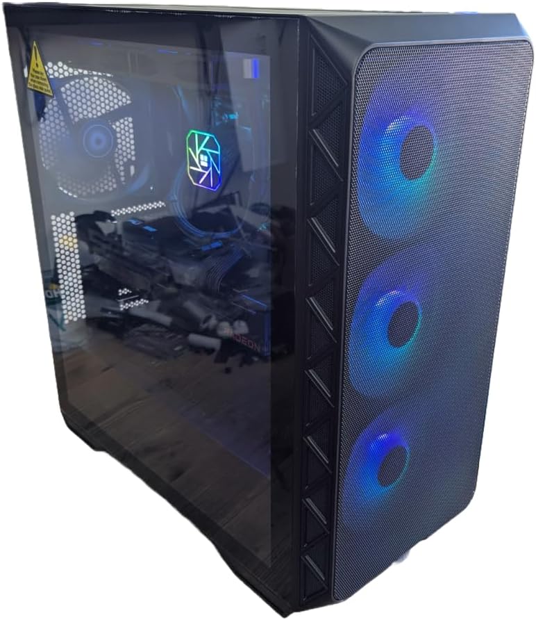 Centaurus Andromeda XT Gaming PC AMD Ryzen 7 9850X3D 8-Core, Radeon RX 9070 XT, 64GB RAM, 2TB NVMe SSD, Win 11 Pro, WiFi. Custom Computer for Professionals, Games, Video/Photo
