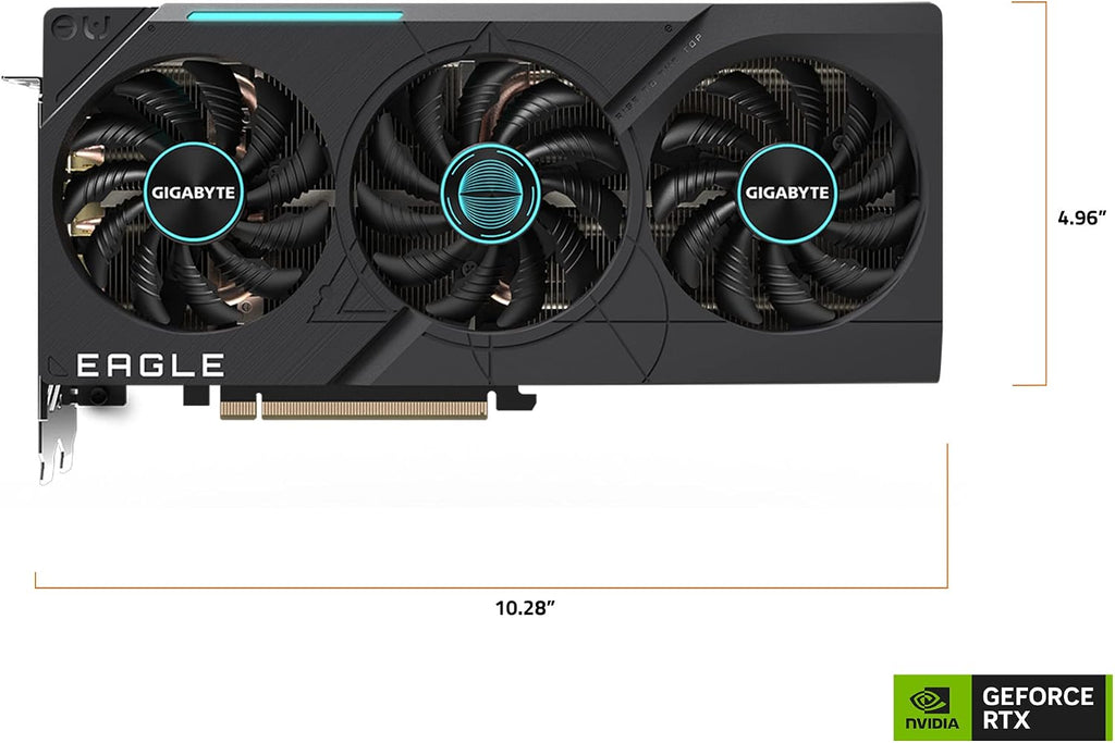 Gigabyte GeForce RTX 4070 Eagle OC 12G Graphics Card, 3X WINDFORCE Fans, 12GB 192-bit GDDR6X, GV-N4070EAGLE OC-12GD Video Card