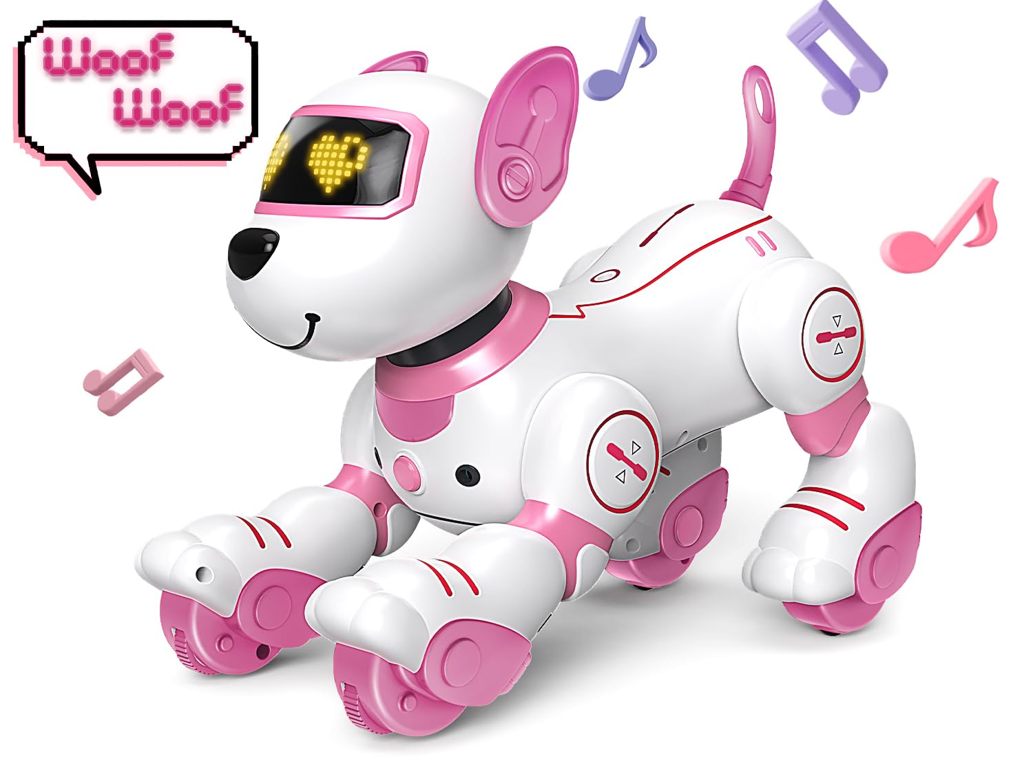 Robot Dog Toy for Kids 3-12: Remote Control Interactive Robot Puppy with Touch & Follow, Programmable Tricks, Dancing & Walking, Birthday Gift for Smart Boys & Girls