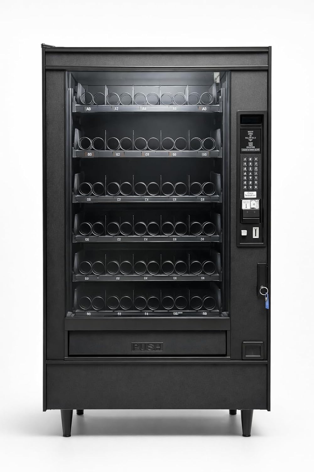Commercial Snack Vending Machine – Credit Card Reader Included, No Monthly Software Fees, Remanufactured & Tested, 40 Selections, Bill & Coin, Indoor Use