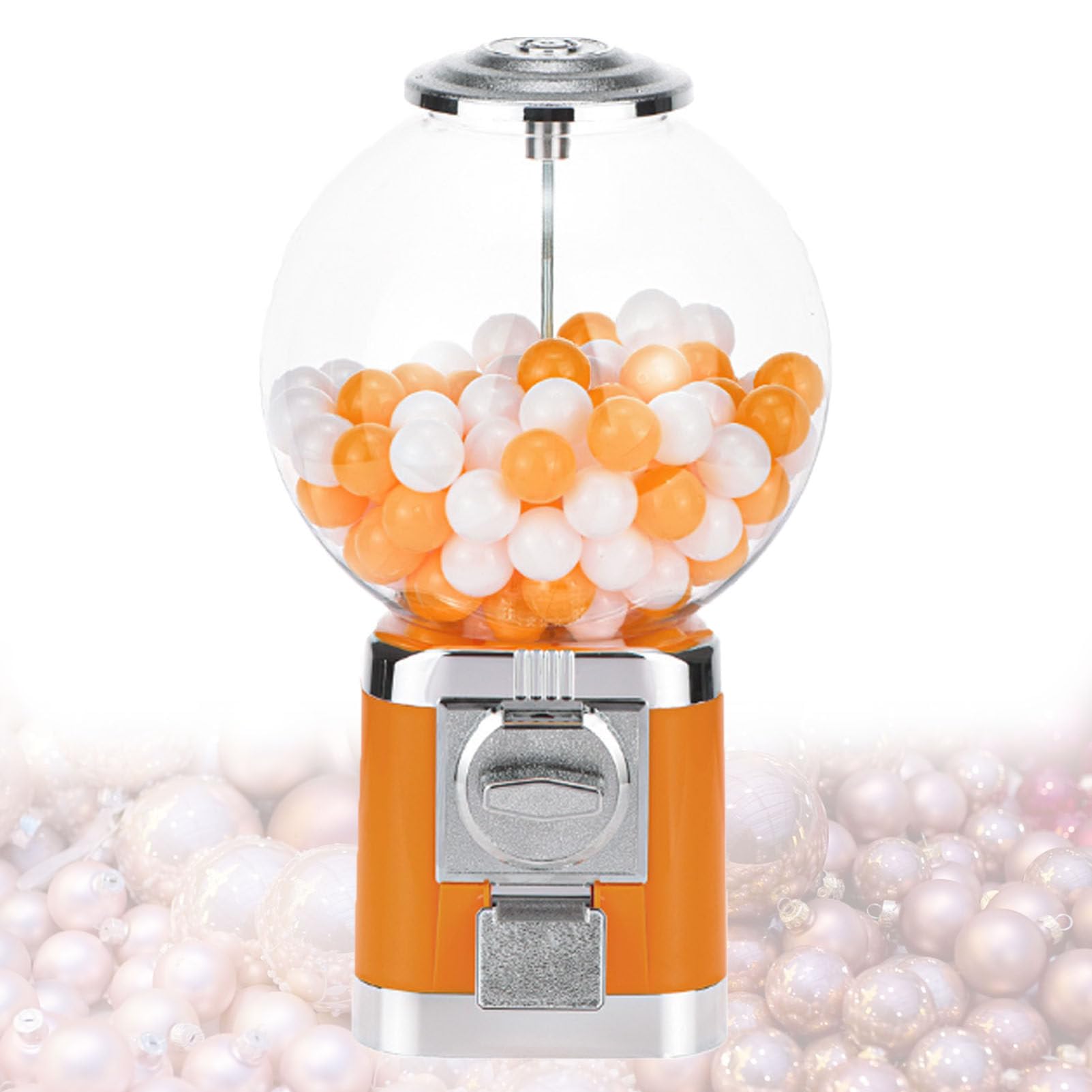 Capsule Vending Machine, Multi-Use Capsule Toy Vending Machine with 100 Empty 1.26" Balls, No Coin Required, Coffee Capsule Storage Machine for Home Black