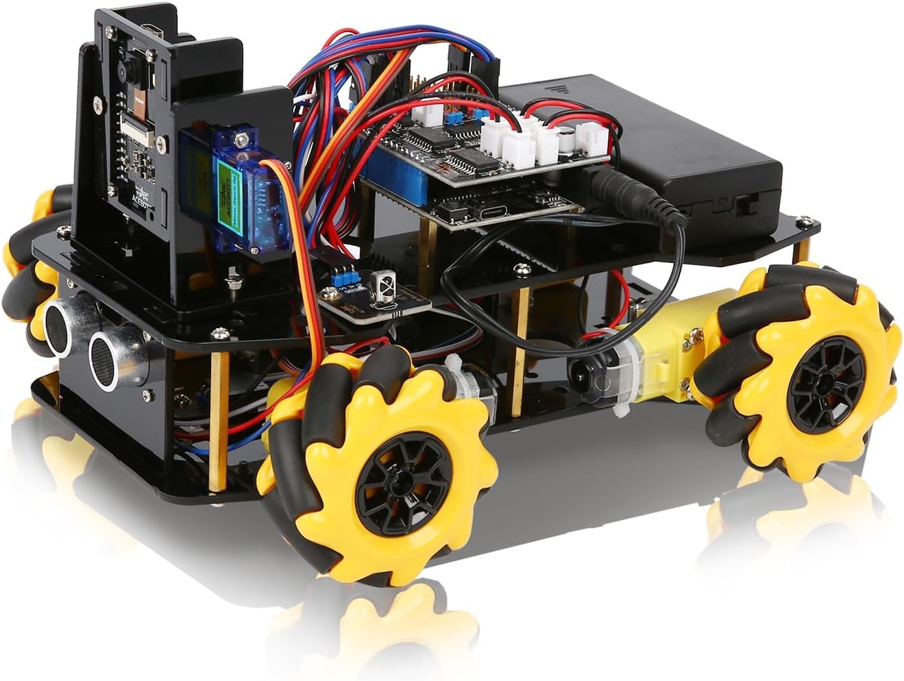 ACEBOTT Robot Arm Expansion Pack Smart Car Starter Kit, Robotics Kit for Kids Ages 8-12 12-16, STEM Toys Coding Robot Kit for Teens & Adults(QD007)