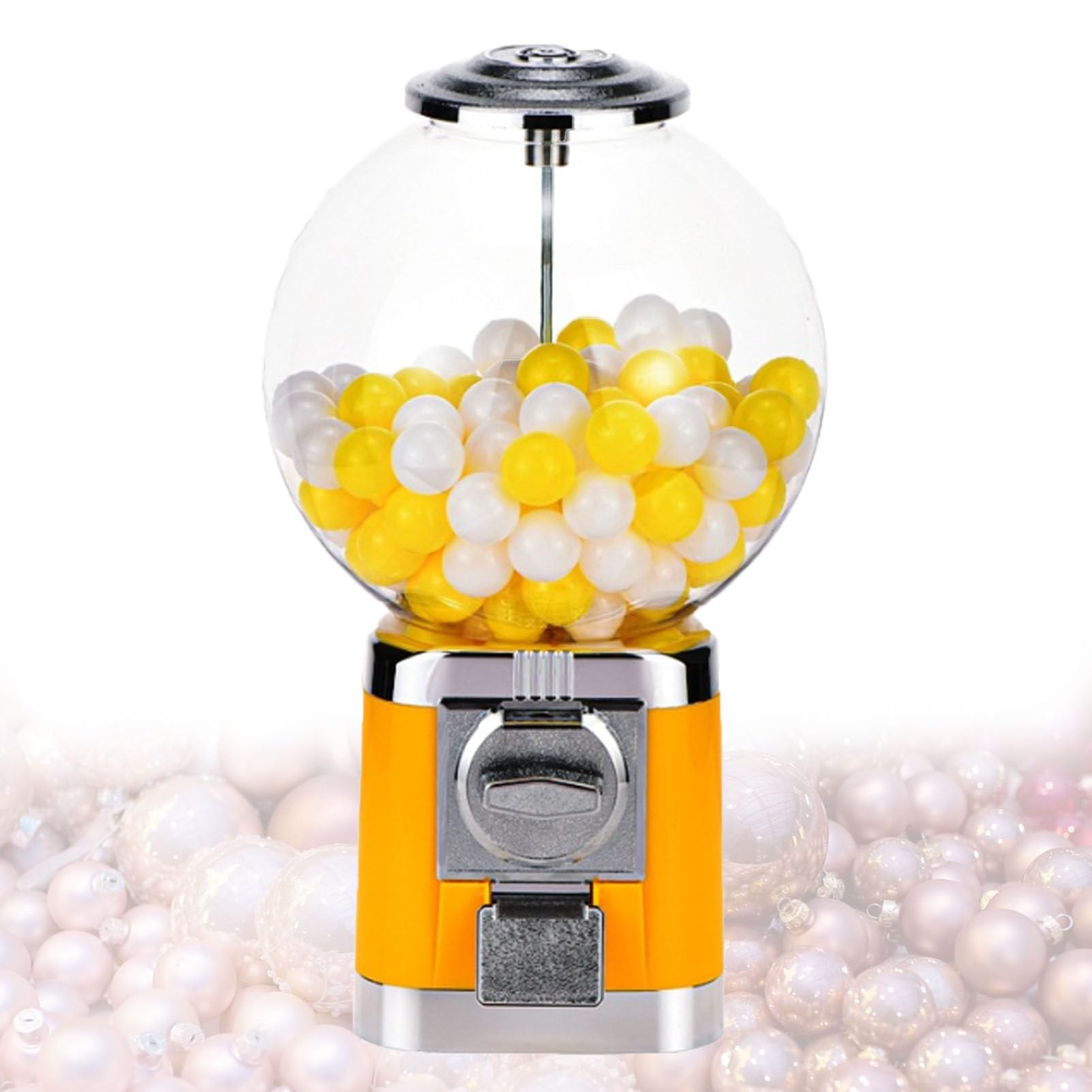 Capsule Vending Machine, Multi-Use Capsule Toy Vending Machine with 100 Empty 1.26" Balls, No Coin Required, Coffee Capsule Storage Machine for Home Black