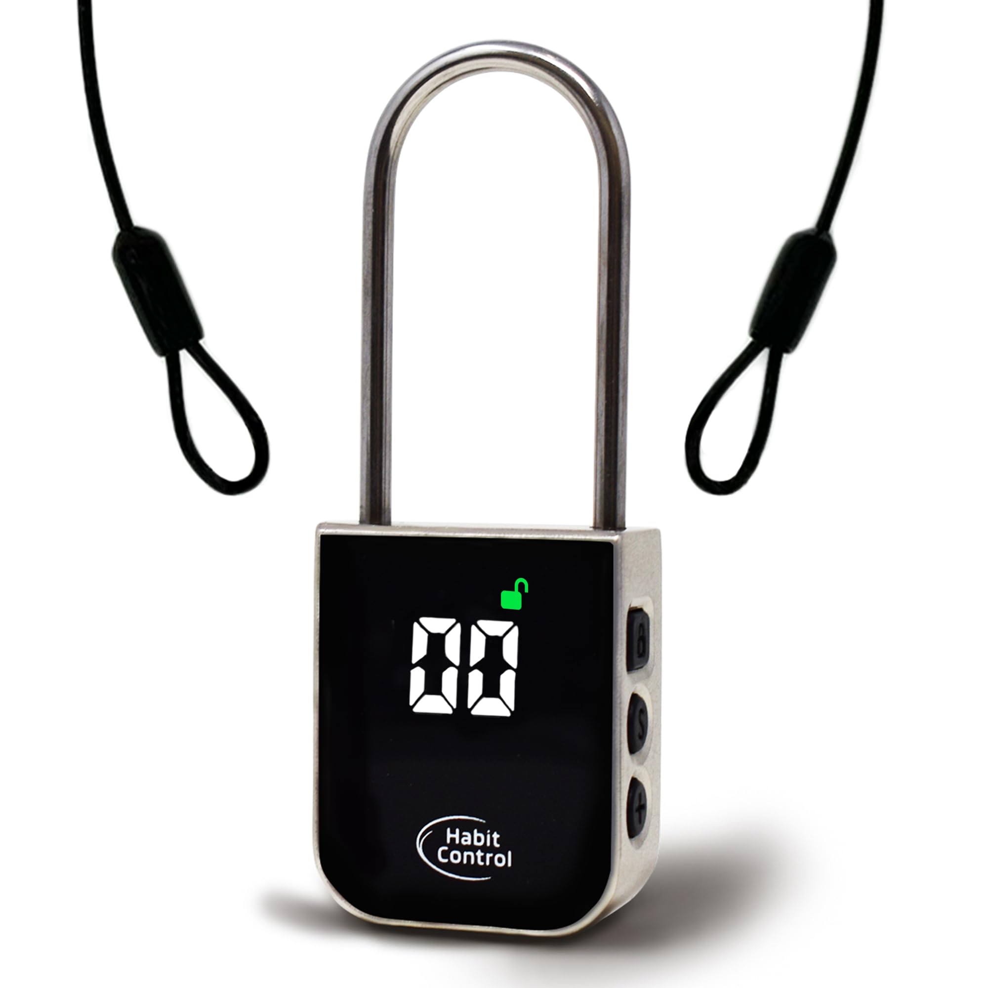 Metal Timer Lock - Smart Padlock for Kitchen Cabinets, Timed Out Keyless Pad Lock, Electronic Time Locking Lock for Cell Phones, Snack, Liquor, Game Consoles & Other Unwanted Temptations