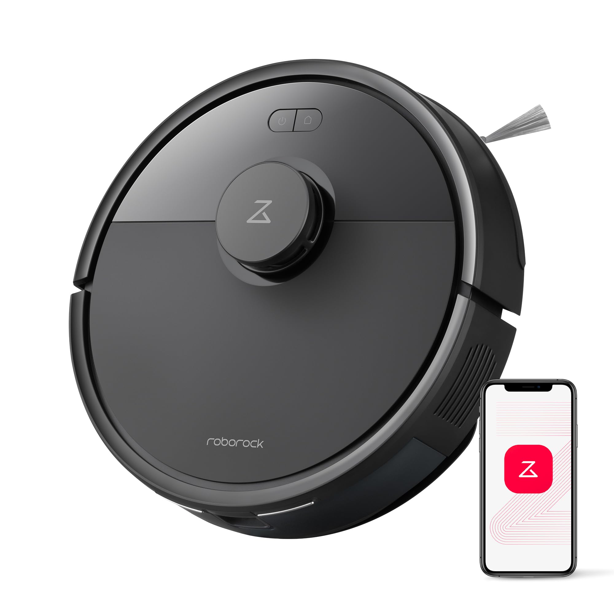 roborock Q10 S5+ Robot Vacuum and Mop, 10,000Pa Suction, Upgraded from Q8 max+, 70 Days Self-Emptying, Obstacle Avoidance, Sonic Mopping, Dual Anti-Tangle Design, Auto Mop Lifting, Black