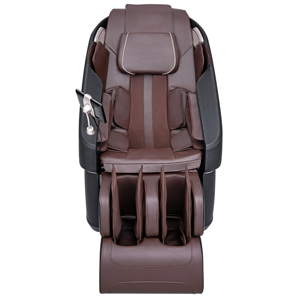 VEVOR Massage Chair - Full Body Zero Gravity Recliner with Multi Auto Modes, 3D Shiatsu, Heating, Bluetooth Speaker, Airbag, Foot Roller, and Touch Screen