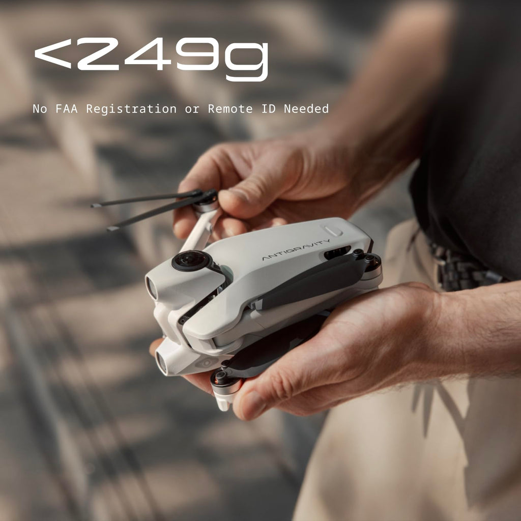 Antigravity A1-360 Drone with Camera 8K, Immersive goggles, Point-to-Fly Motion Control for Adults & Beginners, Obstacle Avoidance, 249g & Foldable, Deep Track, Auto Return, Auto Edit | Camera 8K, Immersive goggles, Point-to-Fly Motion Control, Beginners,