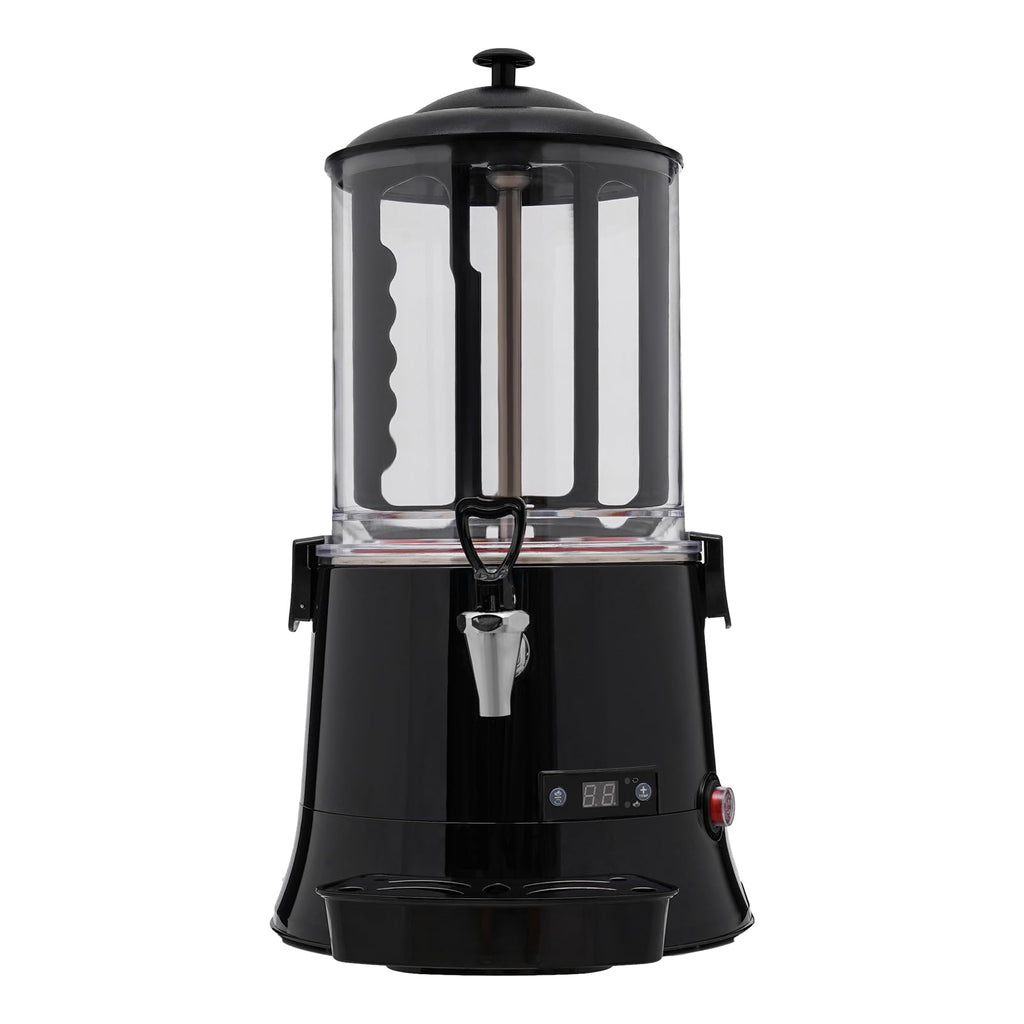 Commercial Hot Chocolate Machine Maker and Dispenser 110V 400W 5L(1.32Gal) Electric Hot Chocolate Dispenser Beverage Warmer with LED Display, 86-194°F for Heating Coffee, Milktea, Soy Milk