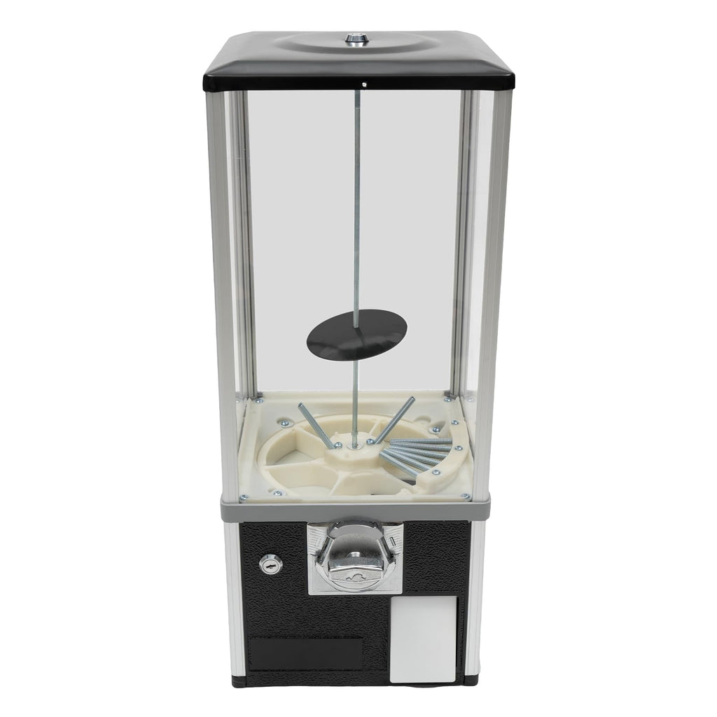 4X 25 Cents Coin Operated Vending Machine, 200pcs 1.77in Toy Capsule Vending Machine Commercial Twister Ball Dispenser 21in Height Rectangle Bubble Gum Machine for Retail Store, Supermarket