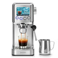 XIXUBX 20 Bar Espresso & Cold Brew Coffee Maker with Milk Frother, 42oz Removable Tank, Stainless Steel, Perfect for Cappuccino, Latte, Home & Office, Silver