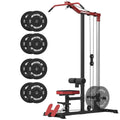 Mikolo LAT Pulldown Machine, LAT Row Cable Machine with Leg Hold Down Attachment, LAT Tower with Cable Row Attachment, Cable Machine Home Gym