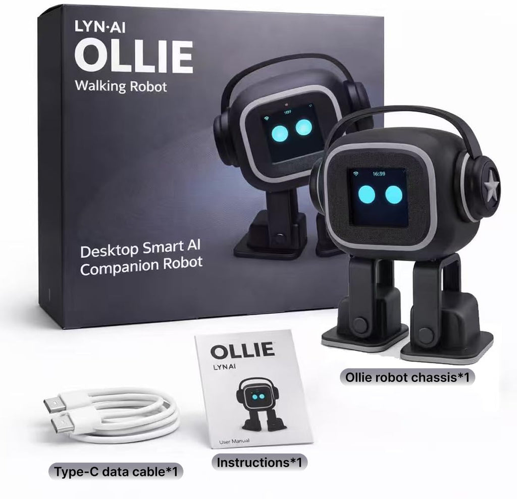 AI Chatbot | Emotional Interaction, Singing and Dancing, Emojis, Voice Control, Personalization, Companion, (Black)