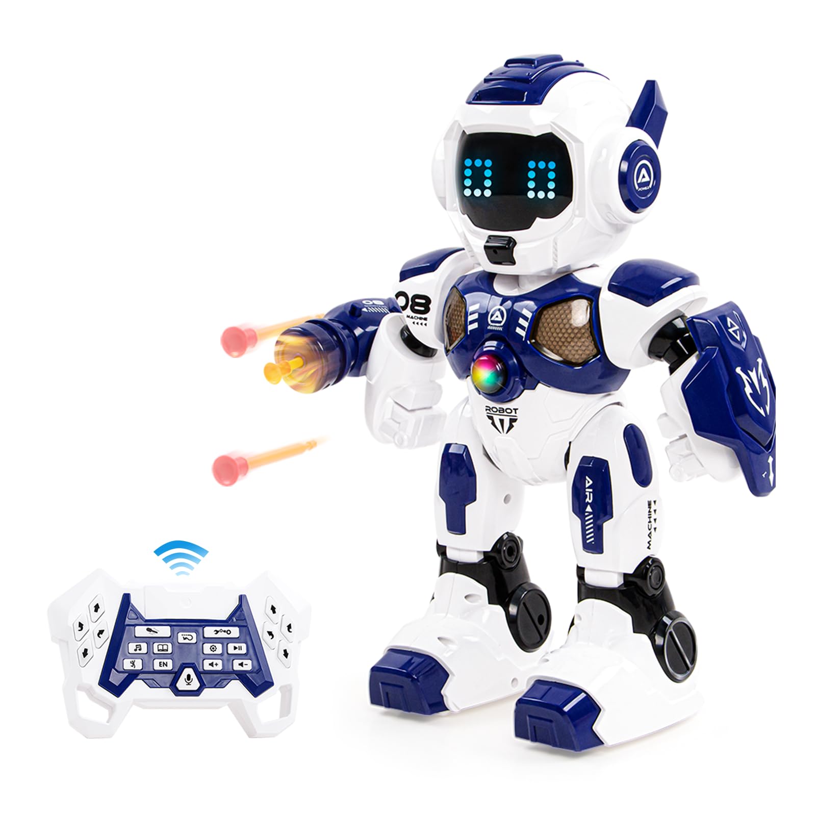 RC Robot Toys for Kids 3 4 5 6 7 8, Smart Programmable Robot with Gesture Sensing, Remote Control Robot for Boys Girls Age 3 4 5 6 7 8-12, Rechargeable