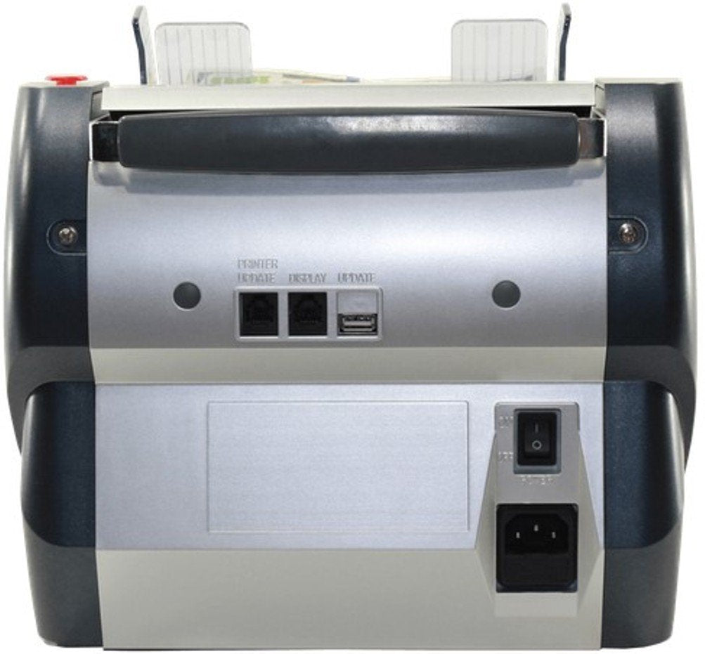 AccuBANKER AB4200MGUV Bill Counter Machine, 300 Bills Hopper Capacity Variable Counting Speeds up to 1,800 Bills/Min with 3-Point Counterfeit Detector Magnetic Ultraviolet, Commercial Grade, UL & CE