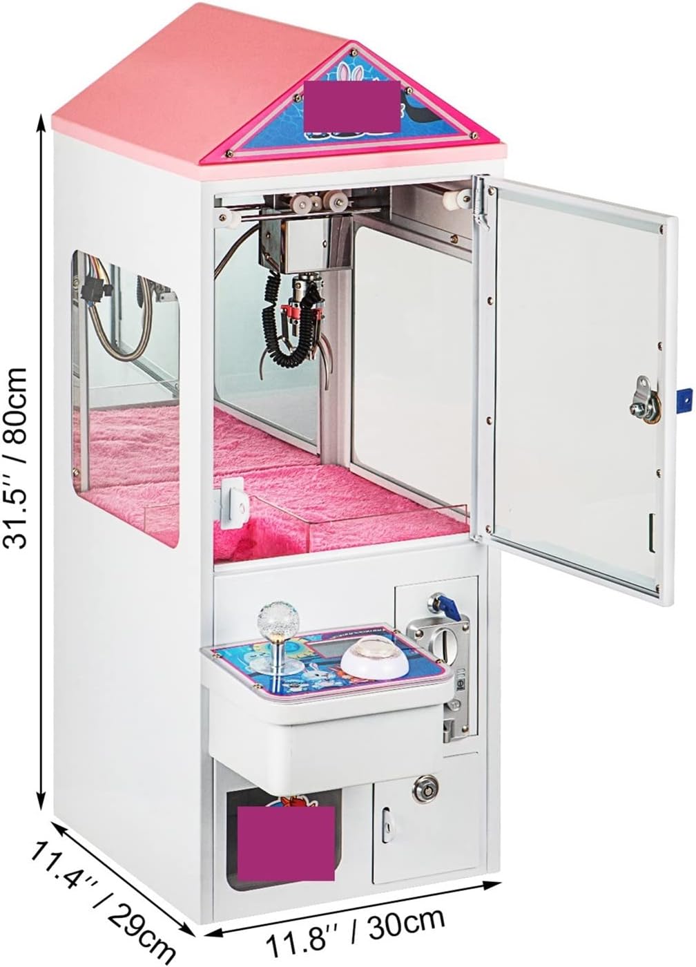 Mini Claw Crane Machine 150W Electronic Claw With LED Lights Candy Plush Toy Grabber Anti-rust Shake-proof Diversified Use