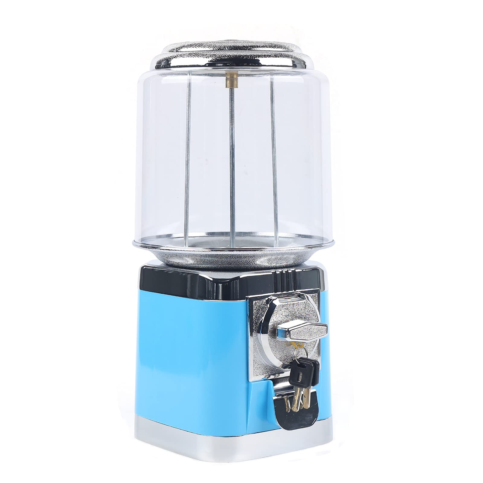 25 Cent Vending Machines, Commercial Toy Candy Capsule Vending Machine, 0.79-1.26 Inch Ball Diameter Coin Operated Large Capacity Gumball Machine for Home Use, Game Halls, Retail Stores (Blue)