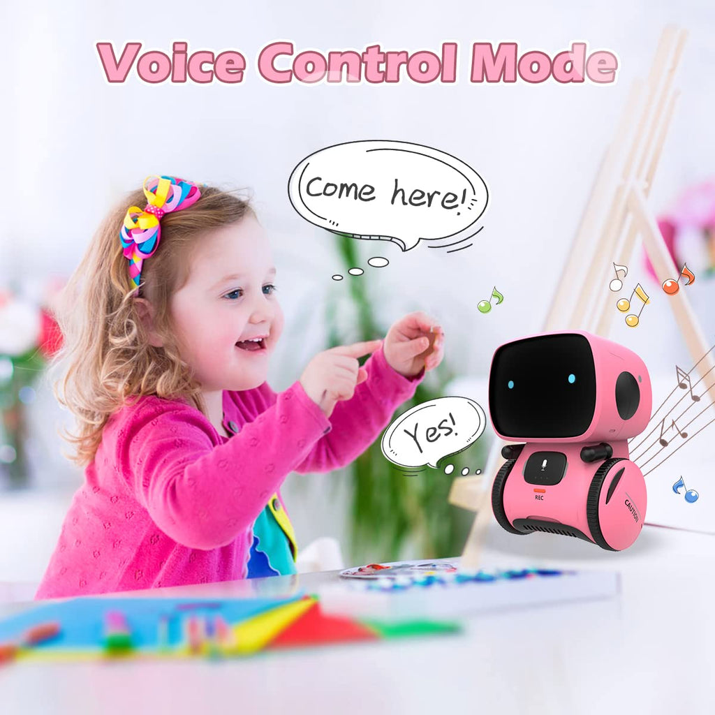 KaeKid Robots for Kids, Interactive Smart Robotic with Touch Sensor, Voice Control, Speech Recognition, Singing, Dancing, Repeating and Recording, Robot Toy for 3 4 5 6 7 8 Year Old Boys Girls