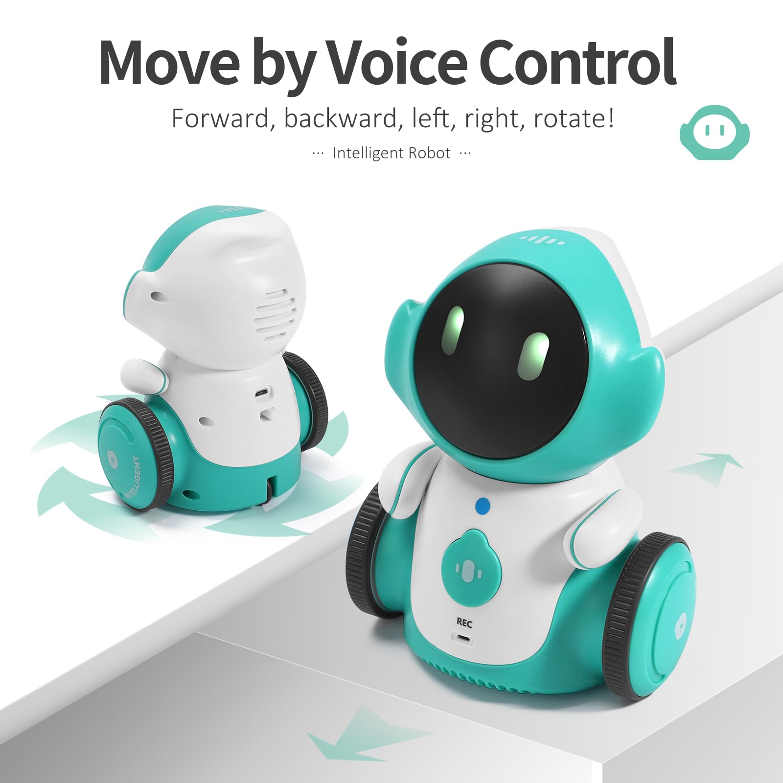 GILOBABY Interactive Robot for Kids Ages 3-8 – Rechargeable with Voice Control & Playback Mode – Educational Toy that Sings, Dances and Touch Control