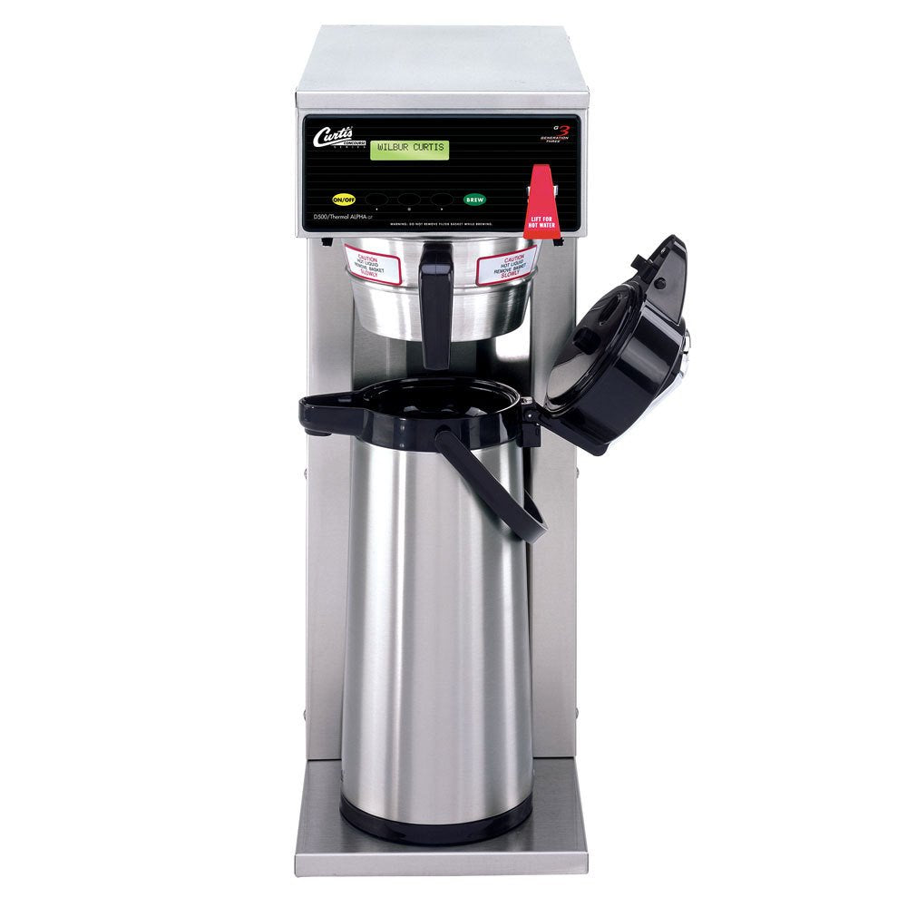 Wilbur Curtis G3 Airpot Brewer 2.2L To 2.5L Single/Tall Airpot/Gravity, Dual Voltage - Commercial Airpot Coffee Brewer - D500GTH63A000 (Each)