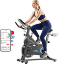 JLL Magnetic Exercise Bike - Indoor Stationary Cycling Bike with SunnyFit App, Comfortable Seat, Indoor Cycling Bike for Home Gym