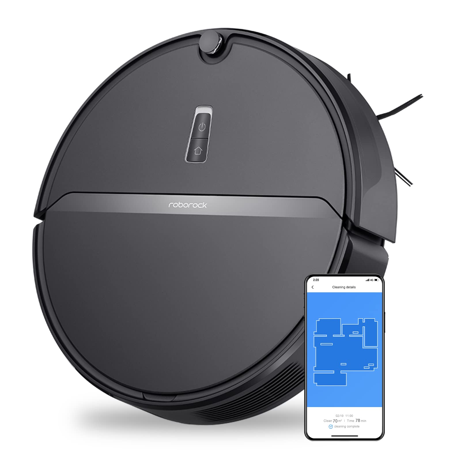 roborock Q10 S5+ Robot Vacuum and Mop, 10,000Pa Suction, Upgraded from Q8 max+, 70 Days Self-Emptying, Obstacle Avoidance, Sonic Mopping, Dual Anti-Tangle Design, Auto Mop Lifting, Black
