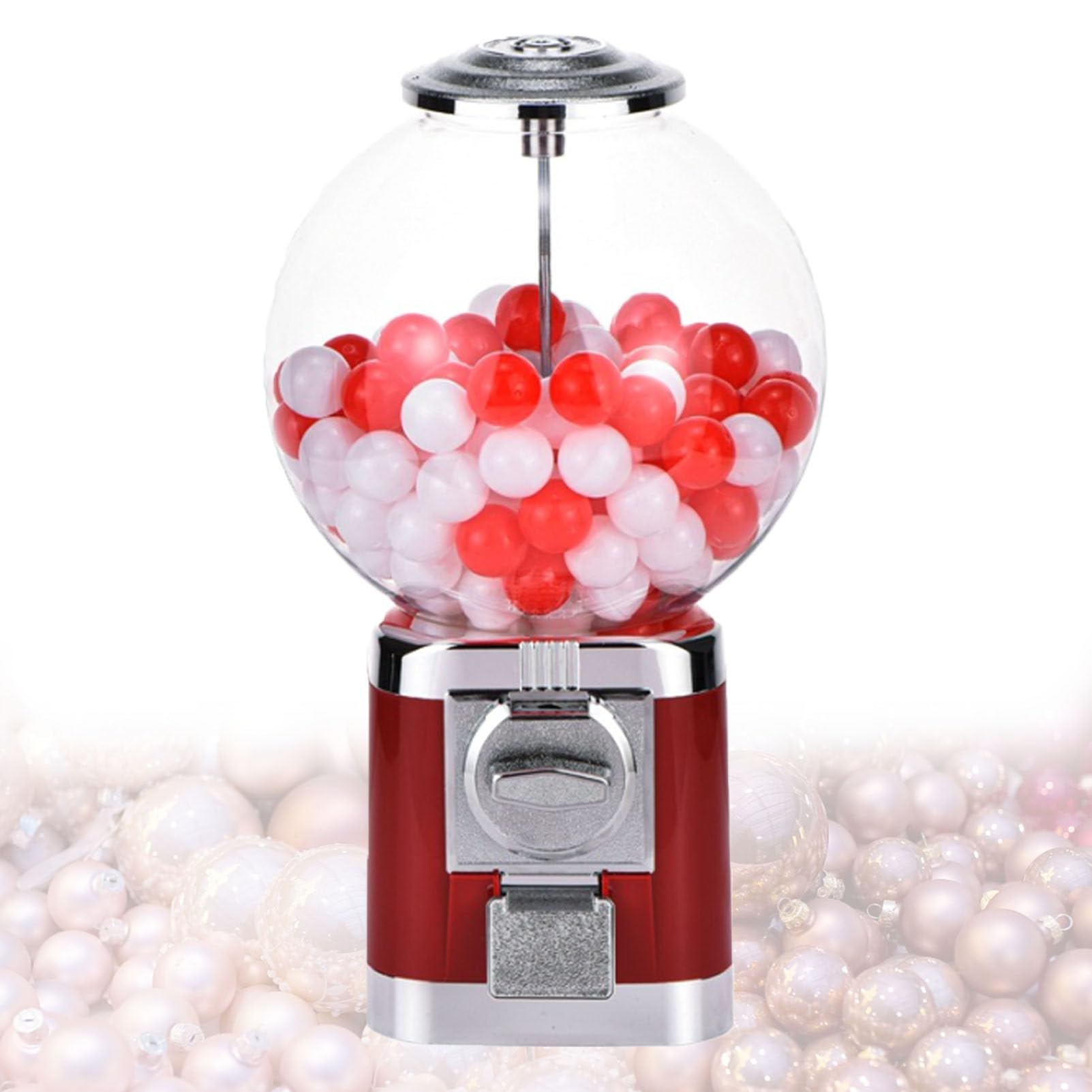 Capsule Vending Machine, Multi-Use Capsule Toy Vending Machine with 100 Empty 1.26" Balls, No Coin Required, Coffee Capsule Storage Machine for Home Black