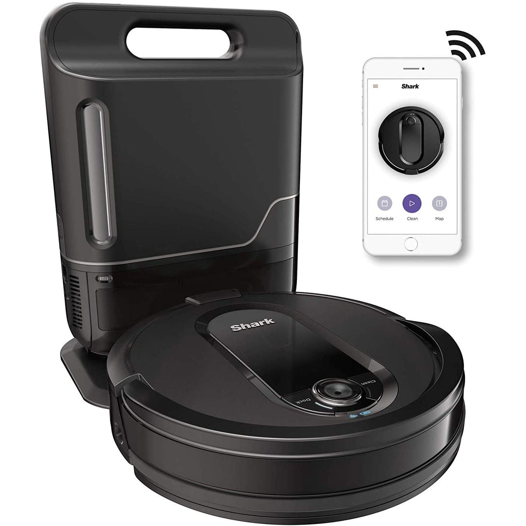 Shark Matrix Plus | 2-in-1 Robot Vacuum & Mop for Carpets & Hard Floors | Sonic Mopping & Powerful Suction for Pet Hair | Self-Empty Base | 60-Day Capacity | HEPA | LiDAR Nav | Black/Gold | AV2610WA