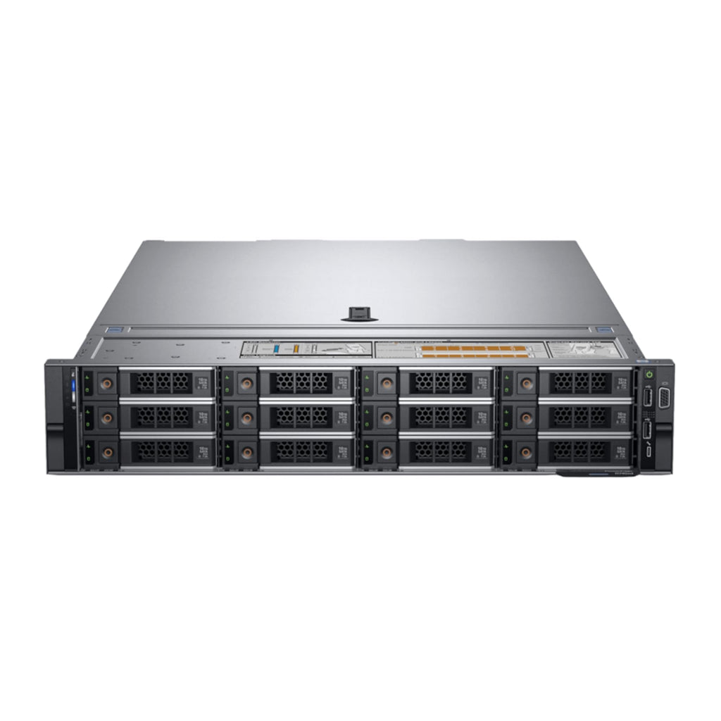 PCSP R740xd 12B LFF 4B Hybrid Server, 2X Platinum 8260 (48C/96T), H330, X710, 4X 256GB SATA SSD, No OS (Renewed) (192GB DDR4 RAM)