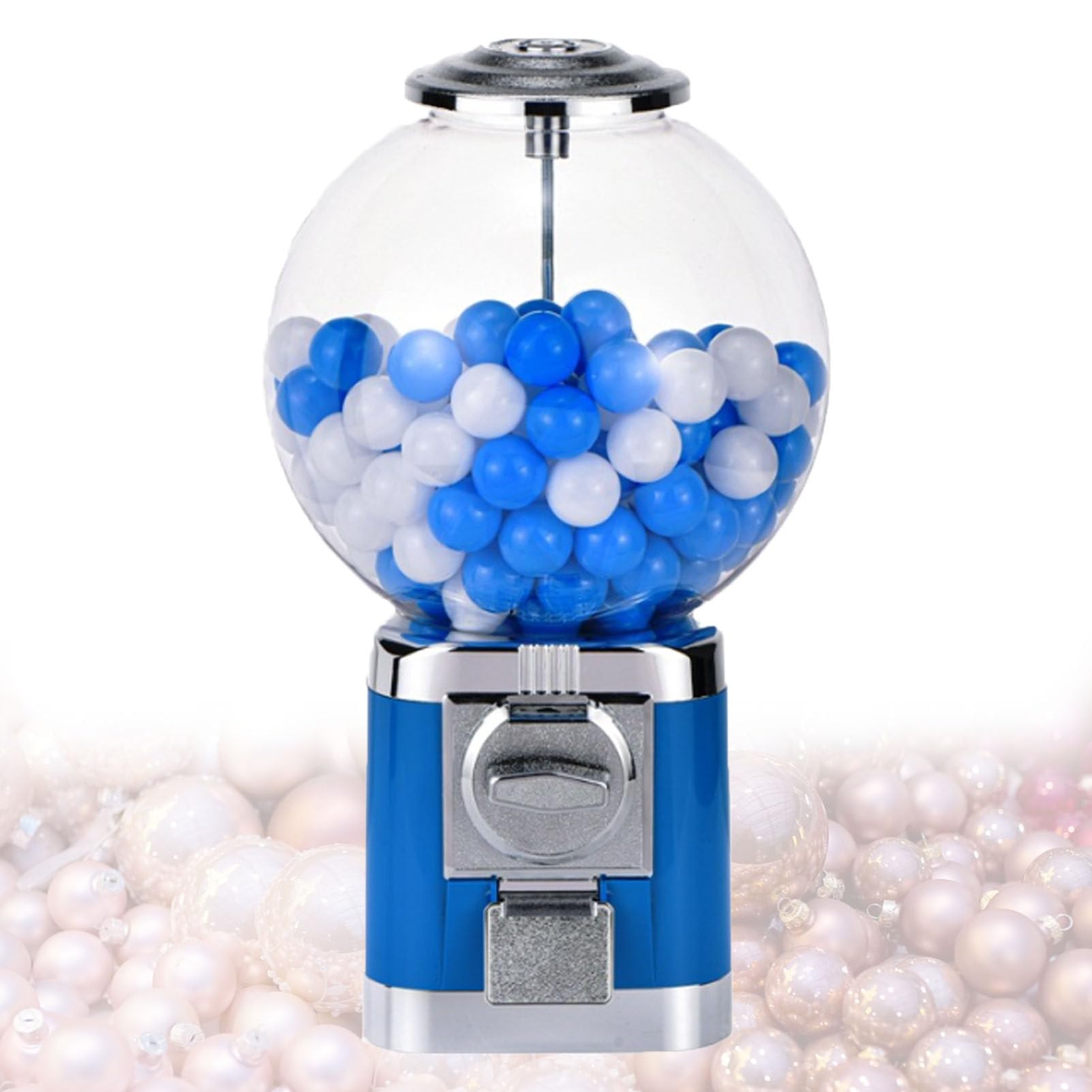 Capsule Vending Machine, Multi-Use Capsule Toy Vending Machine with 100 Empty 1.26" Balls, No Coin Required, Coffee Capsule Storage Machine for Home Black