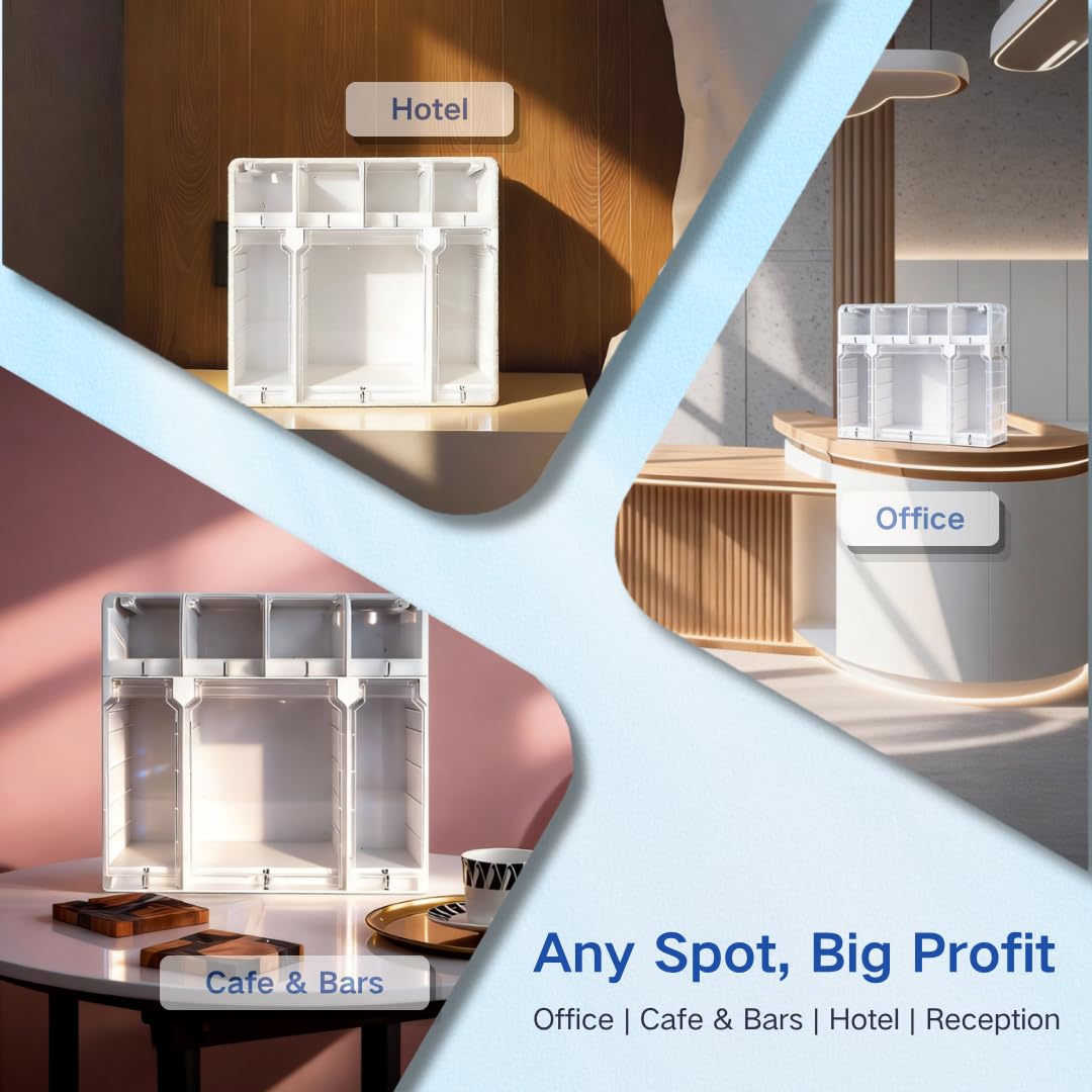 IoTSong Mini Vending Box, Commercial Use Unmanned Retail Kiosk, Self-Checkout Mini Vending Machine for Cafe & Bar, Office, Airbnb, B&B Business, Software Included, Free Delivery