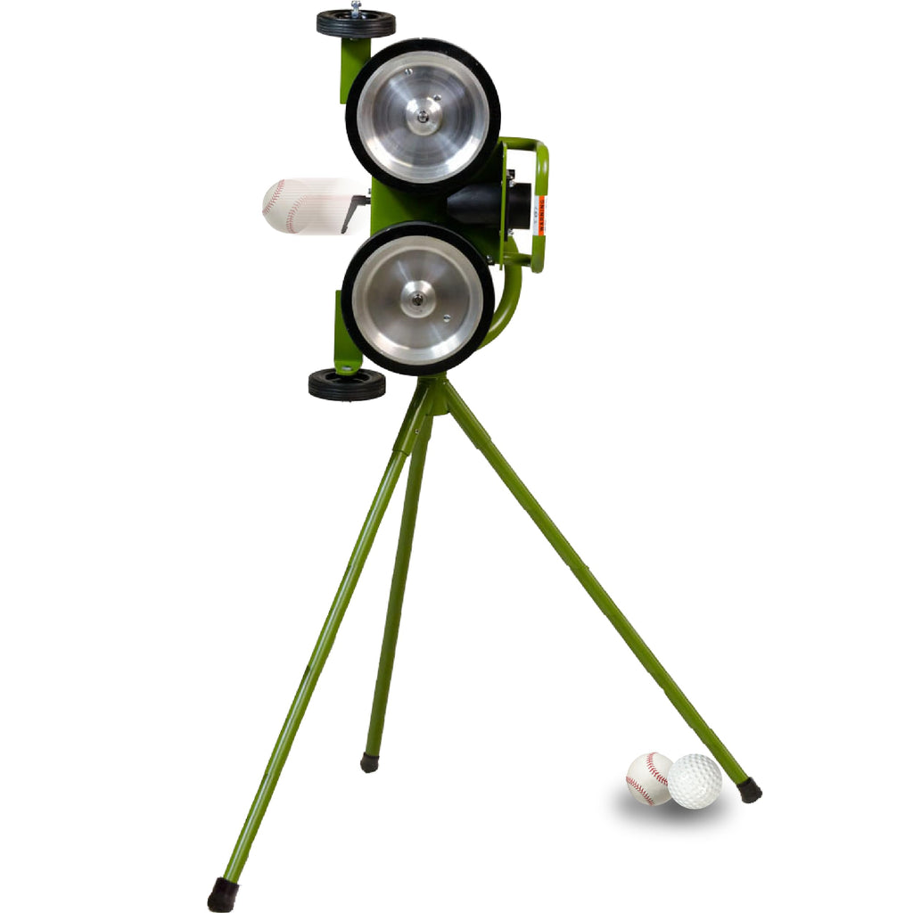 Mound Yeti Baseball Softball Pitching Machine, Youth and Adult Single Wheel Pitching Machine for Baseball and Softball, Training Equipment