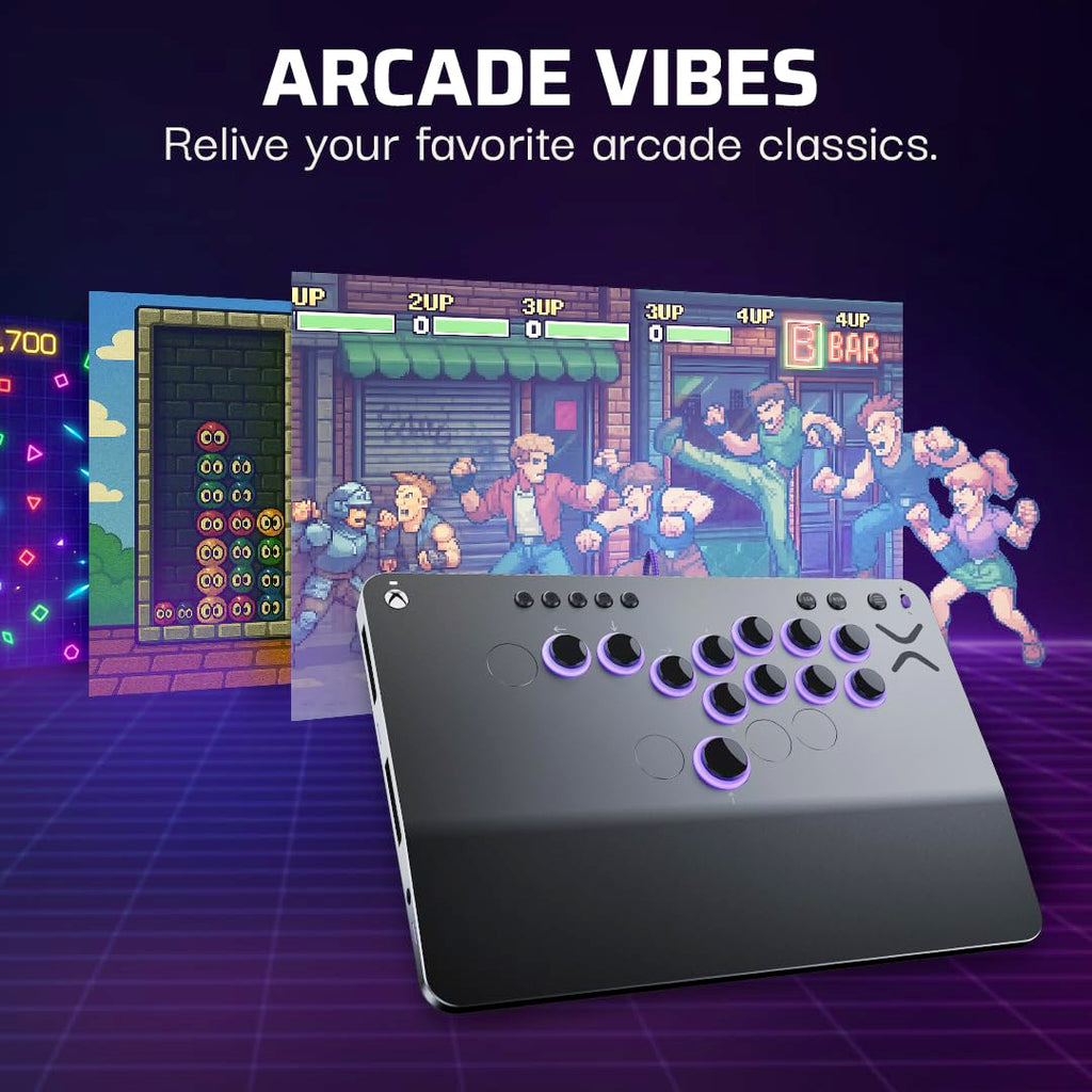 Turtle Beach Victrix Pro KO Leverless All Button Fight Stick for PlayStation 5, Officially Licensed PS5|PS4, Windows 10/11 PC, Customizable eSports Tournament Ready Controller, Arcade Controller, Gray