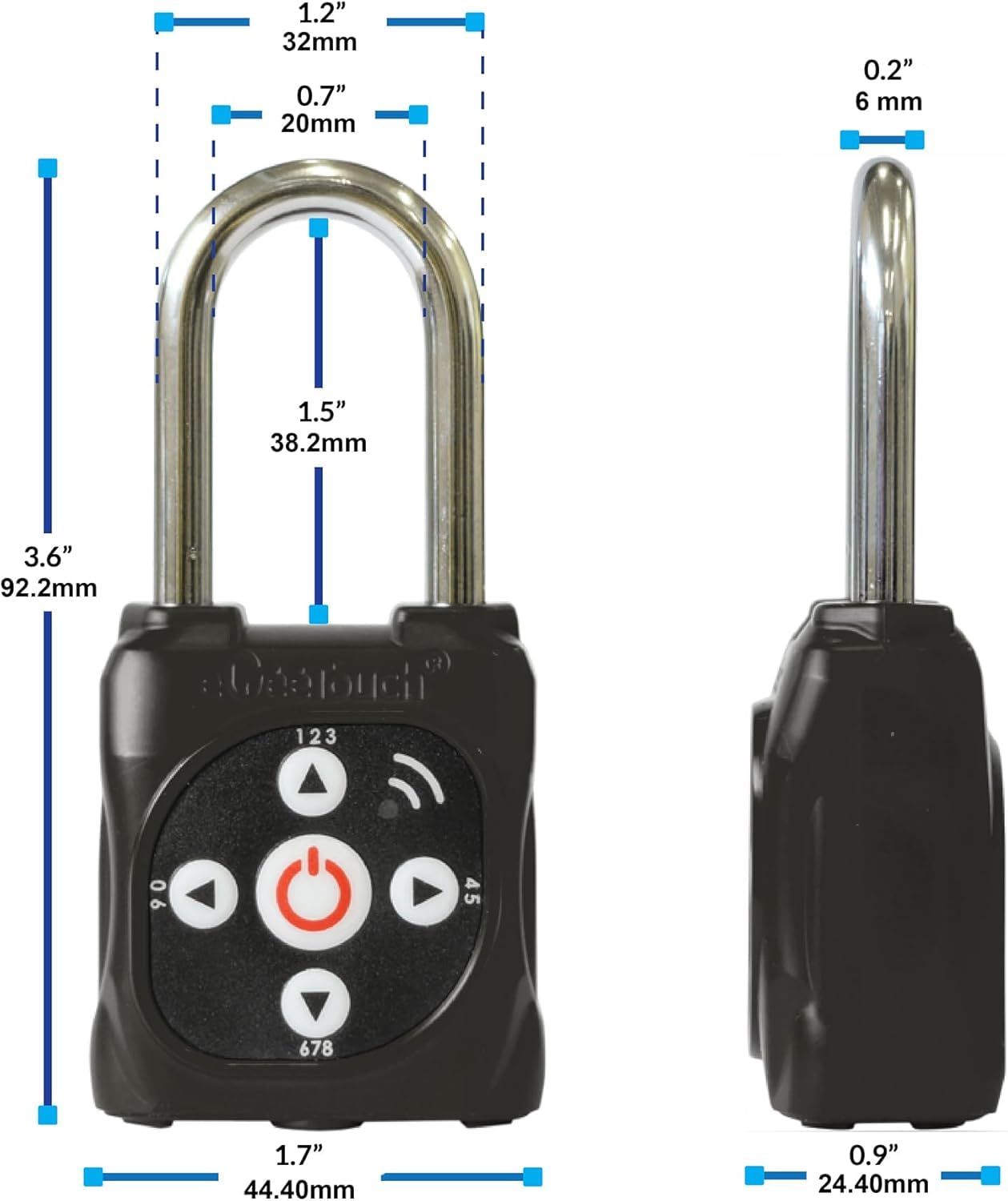 Smart Mini Padlock (Silver) - Single