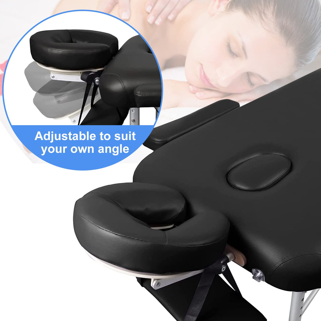 Universal Massage Table Face Cradle & Cushion, Adjustable Massage Chair Spa Bed Headrest & Face Pillow Support, Massage Platform Head Rest Cushion Cradle for Salon Home Mattress Top Massage Kit