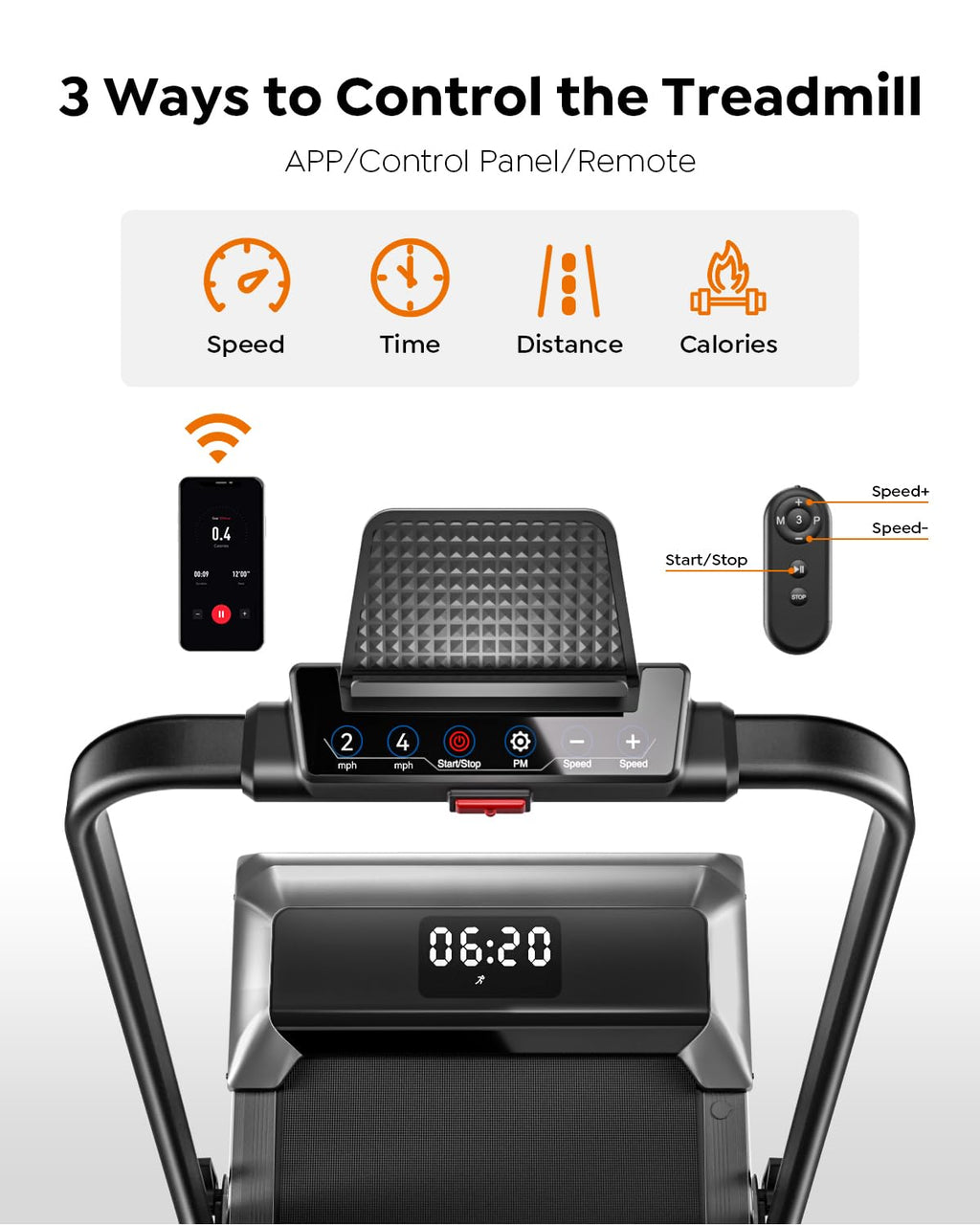 Acezoe Walking Pad Treadmill with Incline, 2 in 1 Foldable Treadmills for Home Small Office, 300lbs Portable Compact Under Desk Treadmill with App, Remote Control and LED Display