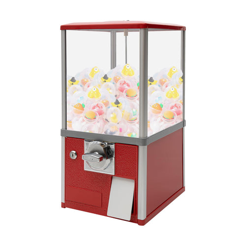 4X 25 Cents Coin Operated Vending Machine, 200pcs 1.77in Toy Capsule Vending Machine Commercial Twister Ball Dispenser 21in Height Rectangle Bubble Gum Machine for Retail Store, Supermarket
