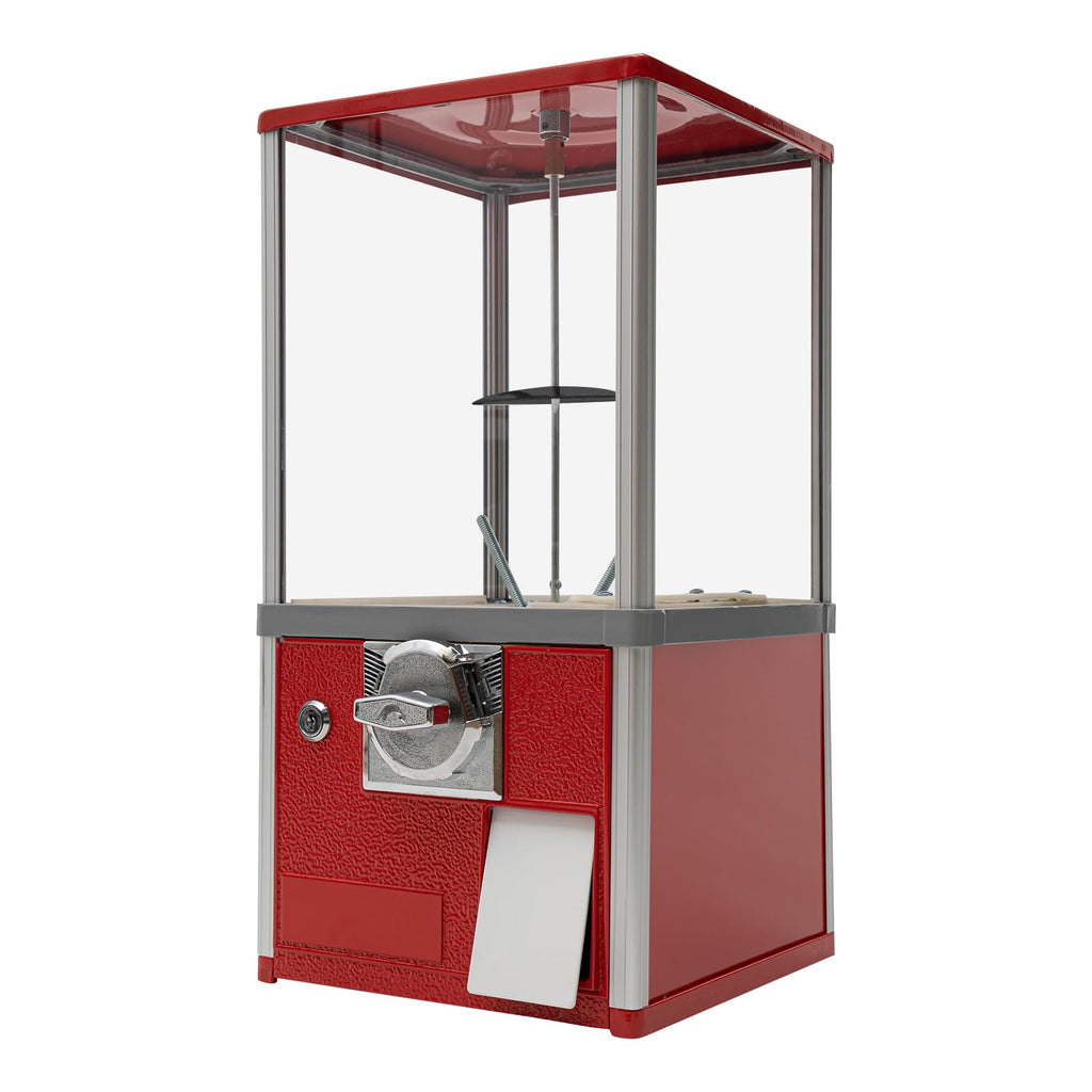 4X 25 Cents Coin Operated Vending Machine, 200pcs 1.77in Toy Capsule Vending Machine Commercial Twister Ball Dispenser 21in Height Rectangle Bubble Gum Machine for Retail Store, Supermarket