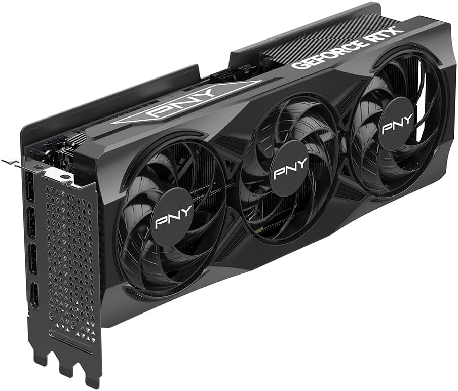 PNY NVIDIA GeForce RTX™ 5070 Ti OC Triple Fan, Graphics Card (16GB GDDR7, 256-bit, Boost Speed: 2572 MHz, PCIe® 5.0, HDMI®/DP 2.1, 2.98-Slot, NVIDIA Blackwell Architecture, DLSS 4)