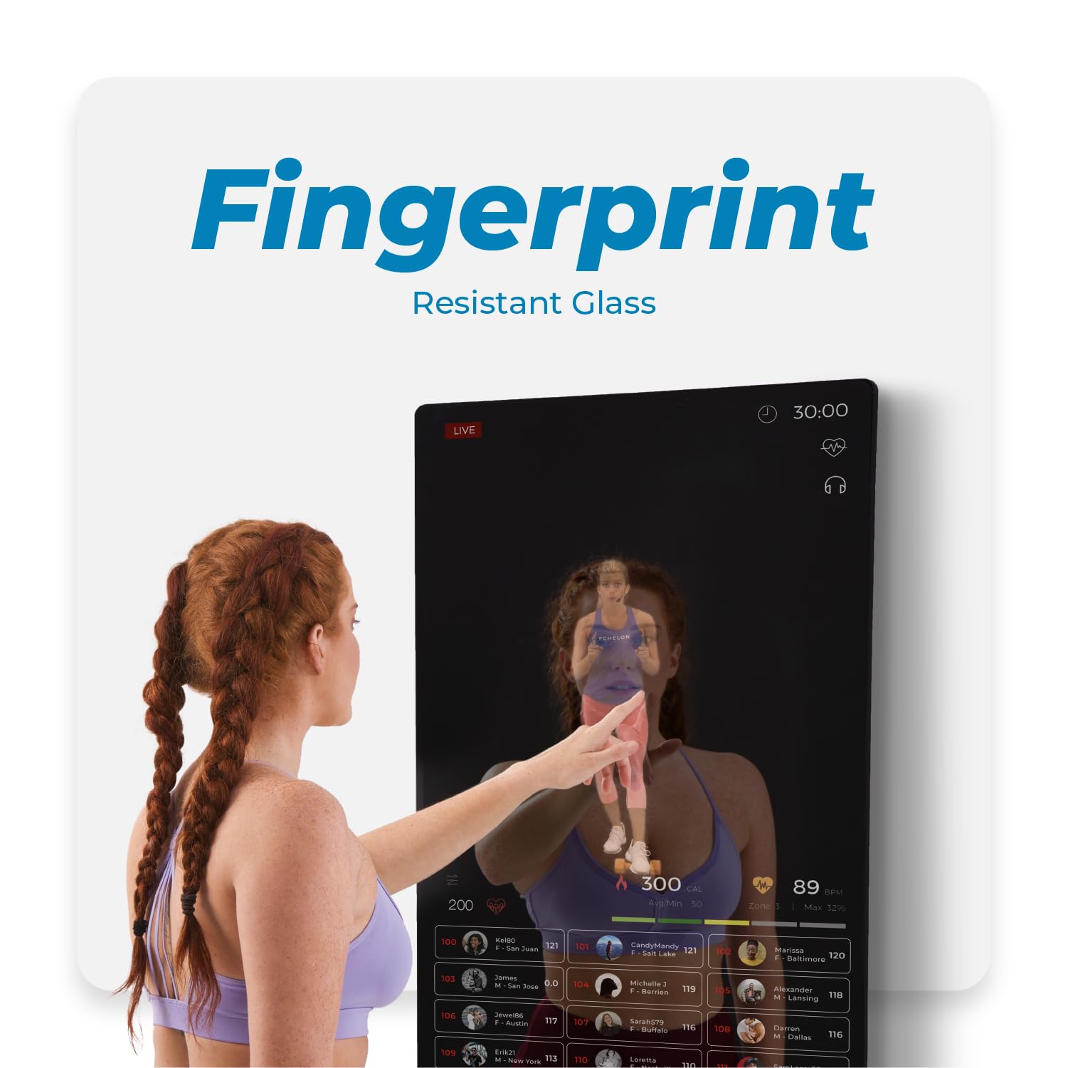 Echelon Reflect Smart Connect Fitness Mirror + 30-Day Free Echelon Membership