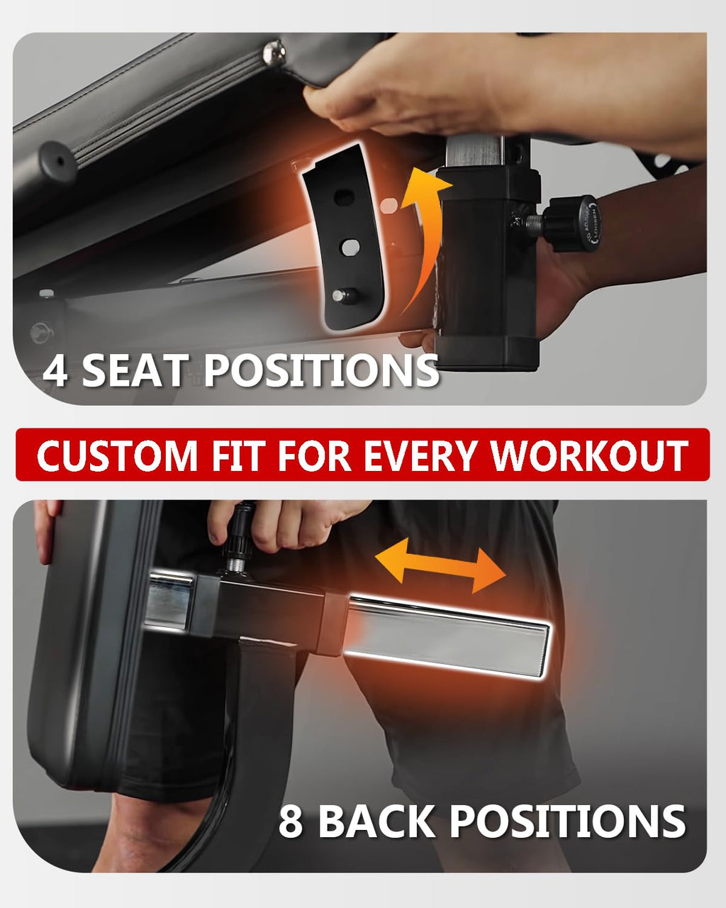 GMWD Leg Extension and Curl Machine, Lower Body Special Leg Machine, Adjustable Leg Exercise Bench with Plate Loaded, Leg Rotary Extension for Thigh, Home Gym Weight Machine