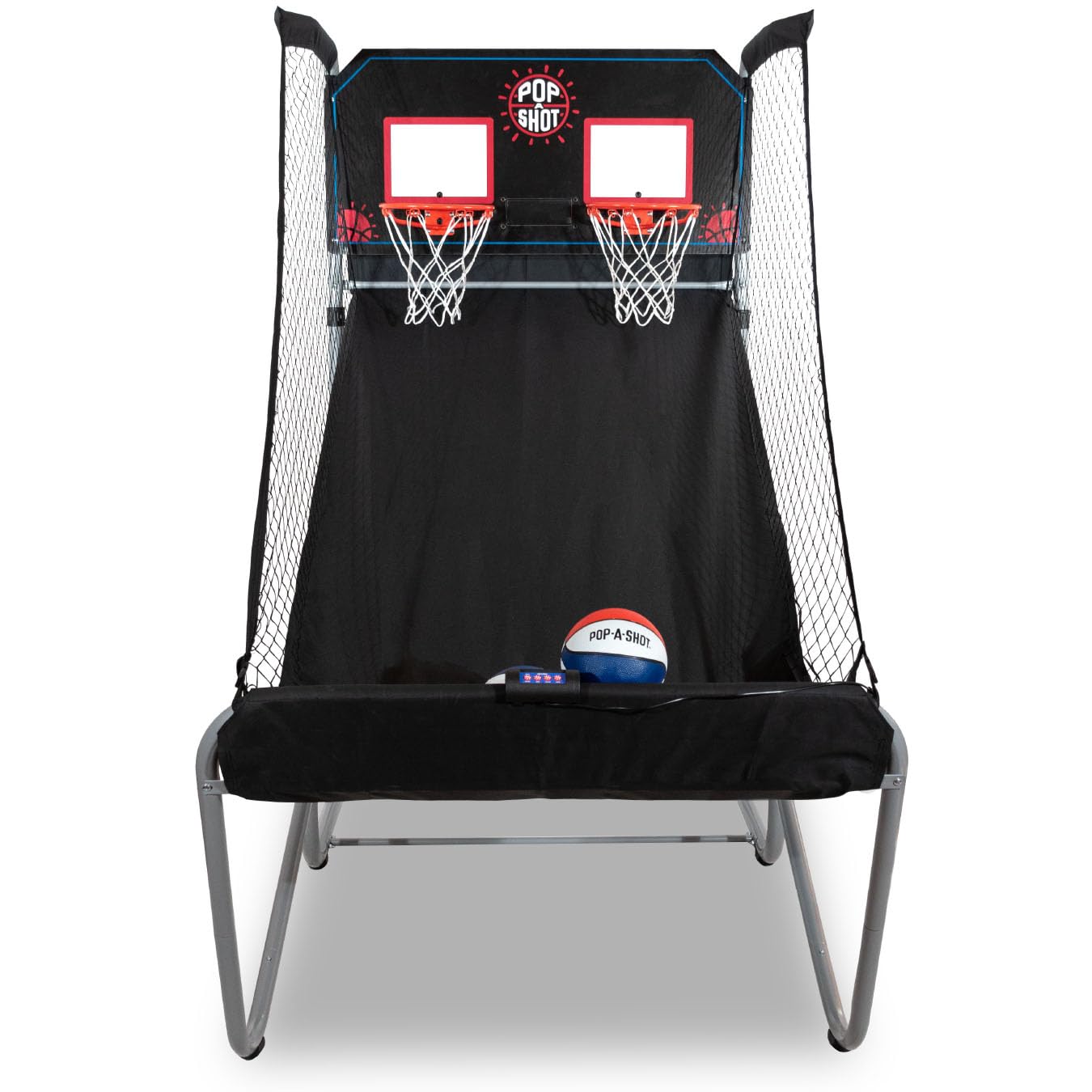 Pop-A-Shot - Home Dual Shot | Arcade Basketball Game for Home | Sensor Scoring Hoop, 16 Game Modes, 7 Balls | Foldable for Easy Storage | Fun for All Players