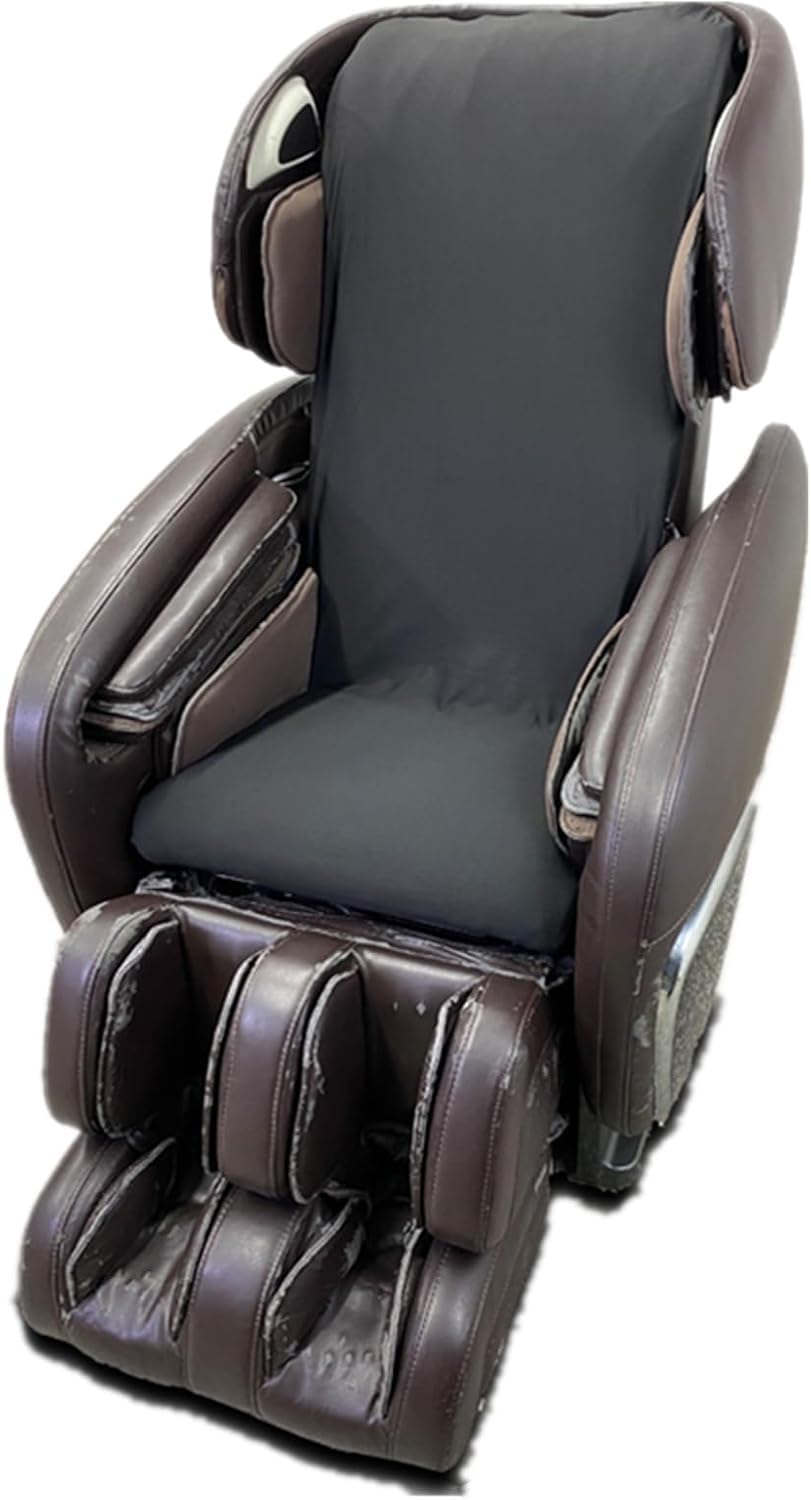 Full Body Massage Chair Cover-Shiatsu Slipcover Recliner Chair Cover,Universal Washable Stretch Fabric Armchair Slipcovers,Dust Protection Sofa Covers,Brown,Body