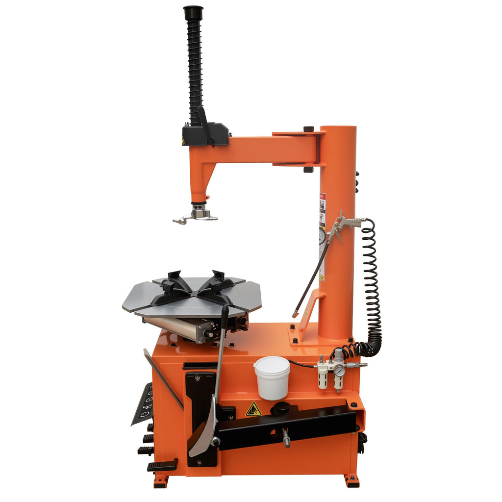Albott 2HP Tire Changer Machine, 110V Heavy-Duty Wheel Changer for 10"–24" Rims, Outside Clamp 10"–20" Inside Clamp 12"–24", Tire Mounting and Demounting Tool for Home Garage & Auto Shop