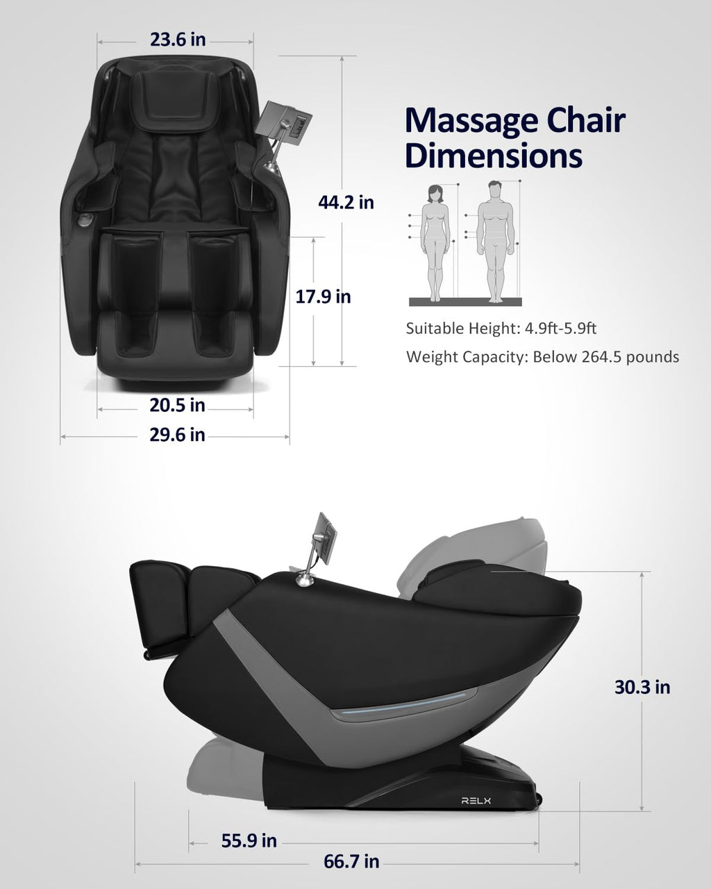 RELX 2026 Massage Chair Full Body, Zero Gravity Airbag Shiatsu Massage Chair with SL-Track, Heating, AI Control, Body Scan, 13 Modes, Foot Rollers, and Deep Yoga Stretch (Beige)
