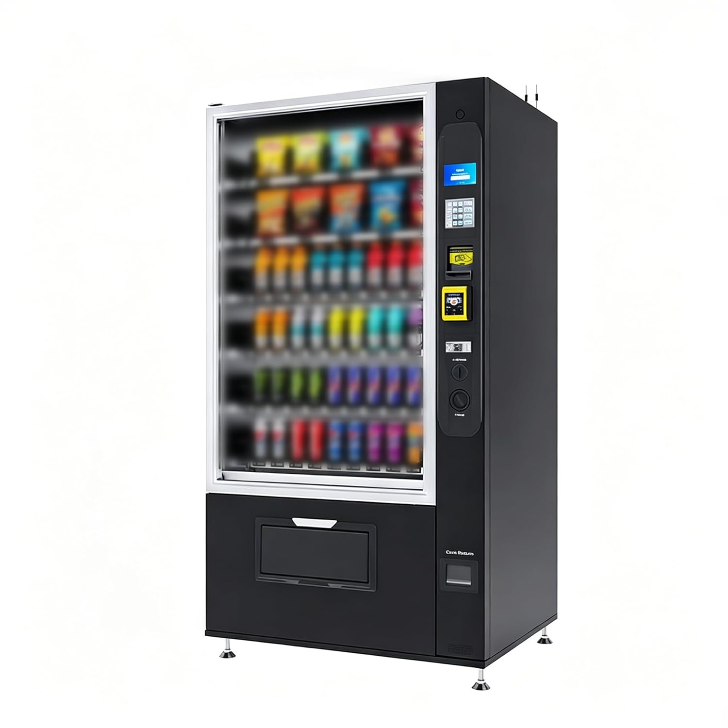 Commercial Combo Vending Machine for Sale, Refrigerated Snack Drink Vending Machine Beverage Dispenser with Card Reader Touch Screen for Airport Hospital School Office