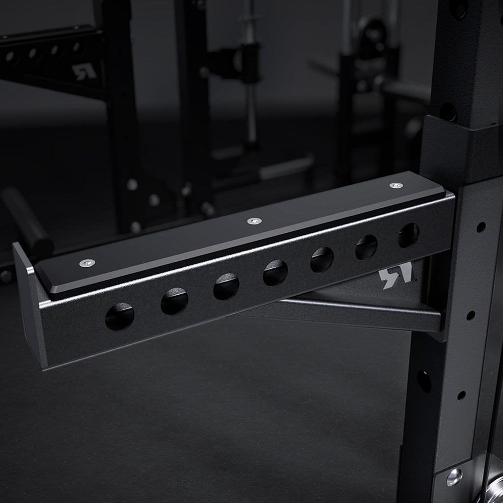 RitFit M2 3D Smith Machine & 286.6LB Built-in Weight Stack with Cable Crossover System, All in One Functional Trainer & Power Cage, 16 Adjustment Holes, 6 Storage Pegs for Full-Body Home Gym