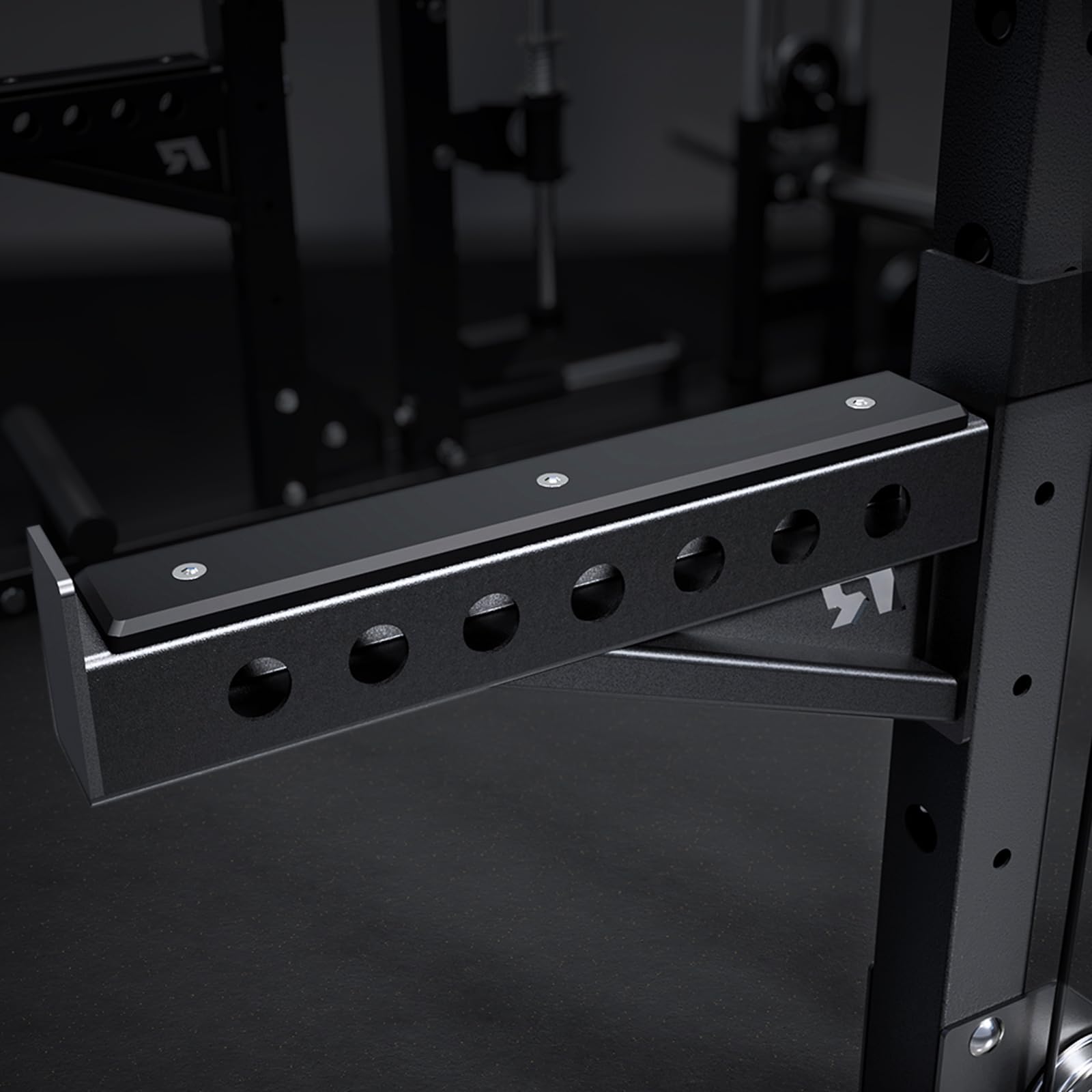 RitFit M2 3D Smith Machine & 286.6LB Built-in Weight Stack with Cable Crossover System, All in One Functional Trainer & Power Cage, 16 Adjustment Holes, 6 Storage Pegs for Full-Body Home Gym