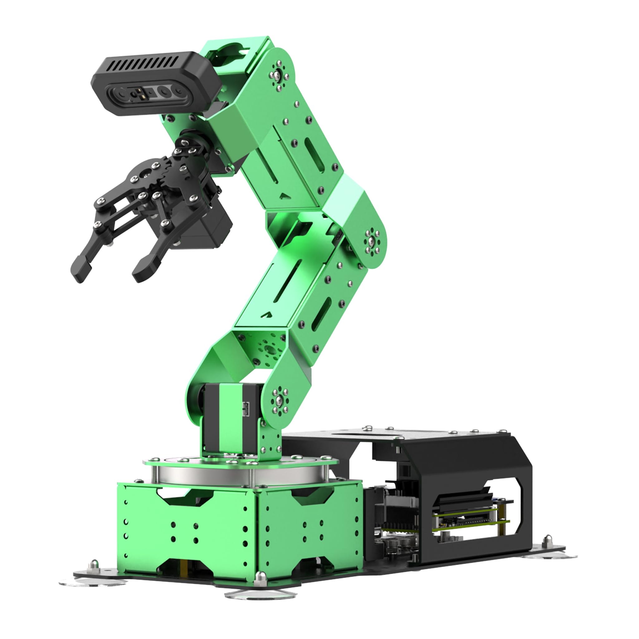 HIWONDER ROS2 ChatGPT Robotic Arm 6DOF Flexible Smart Robot Large AI Models Programming Robot Arm Kit ROS Education AI Vision & Voice Command Scene Understanding, JetArm Ultimate & Jetson Nano 4GB